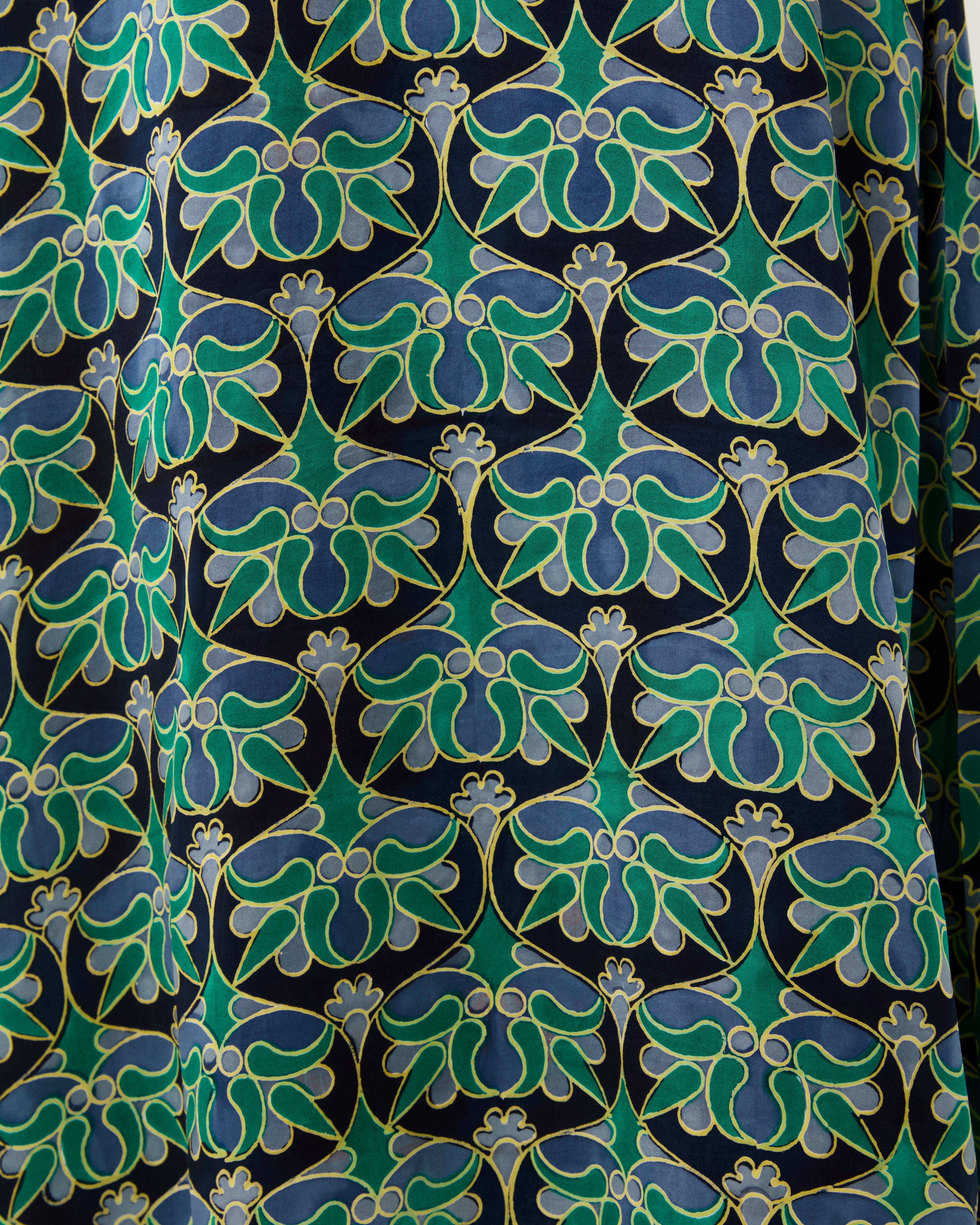 Jenna Caftan in Jewelry Block Print
