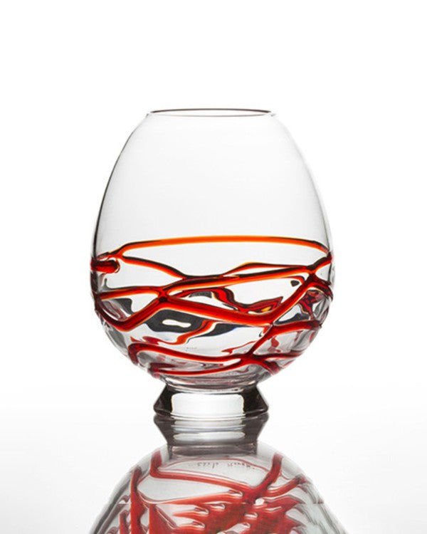 Champagne Bar Candle Holder - Red