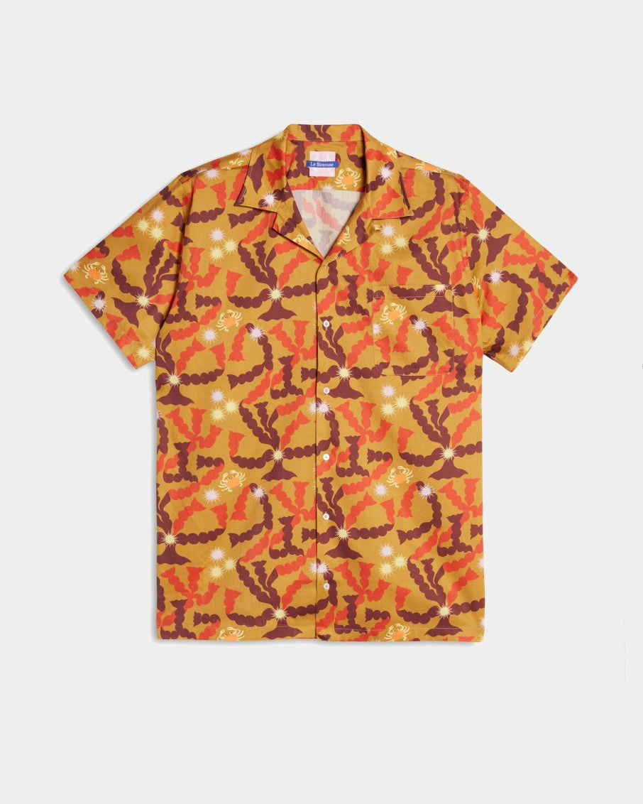 Pierre Marie Hawaiian Shirt Burgundy