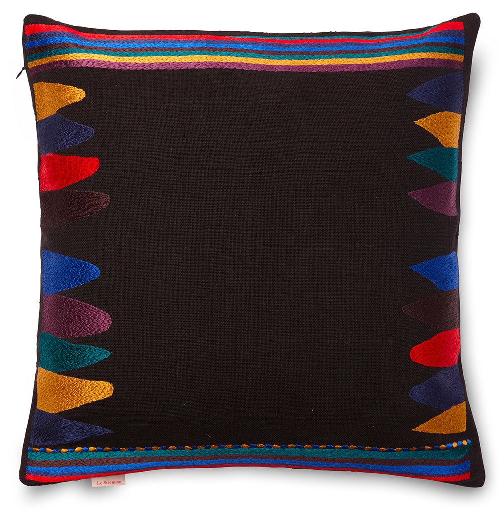 Bukhara Pillow Case Black