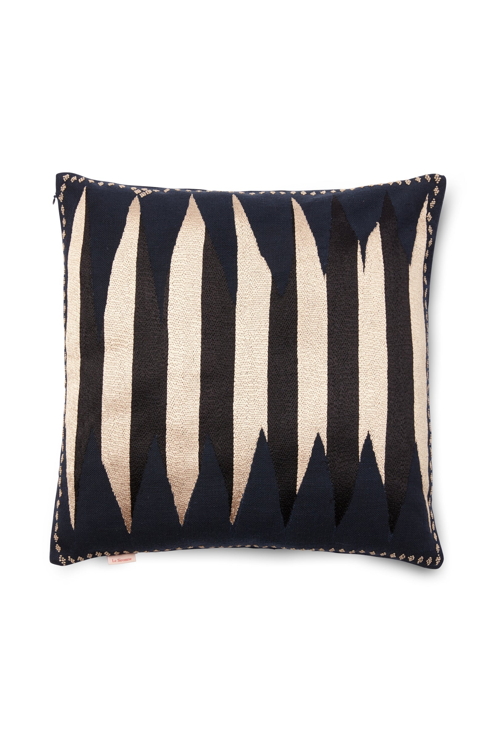 Lhasa Pillow Case Blue Cream Black
