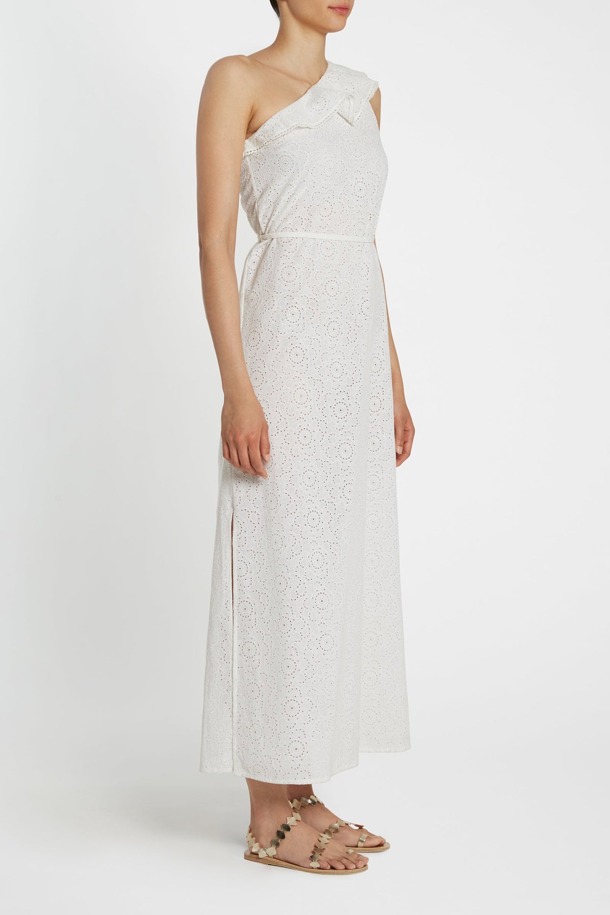 Taxi Anne Dress White