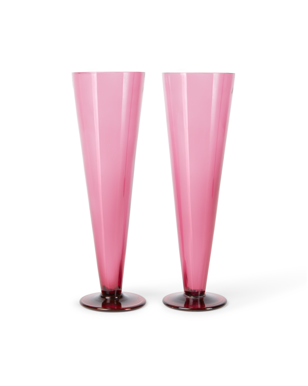 Coloured Champagne Flute Set of 2