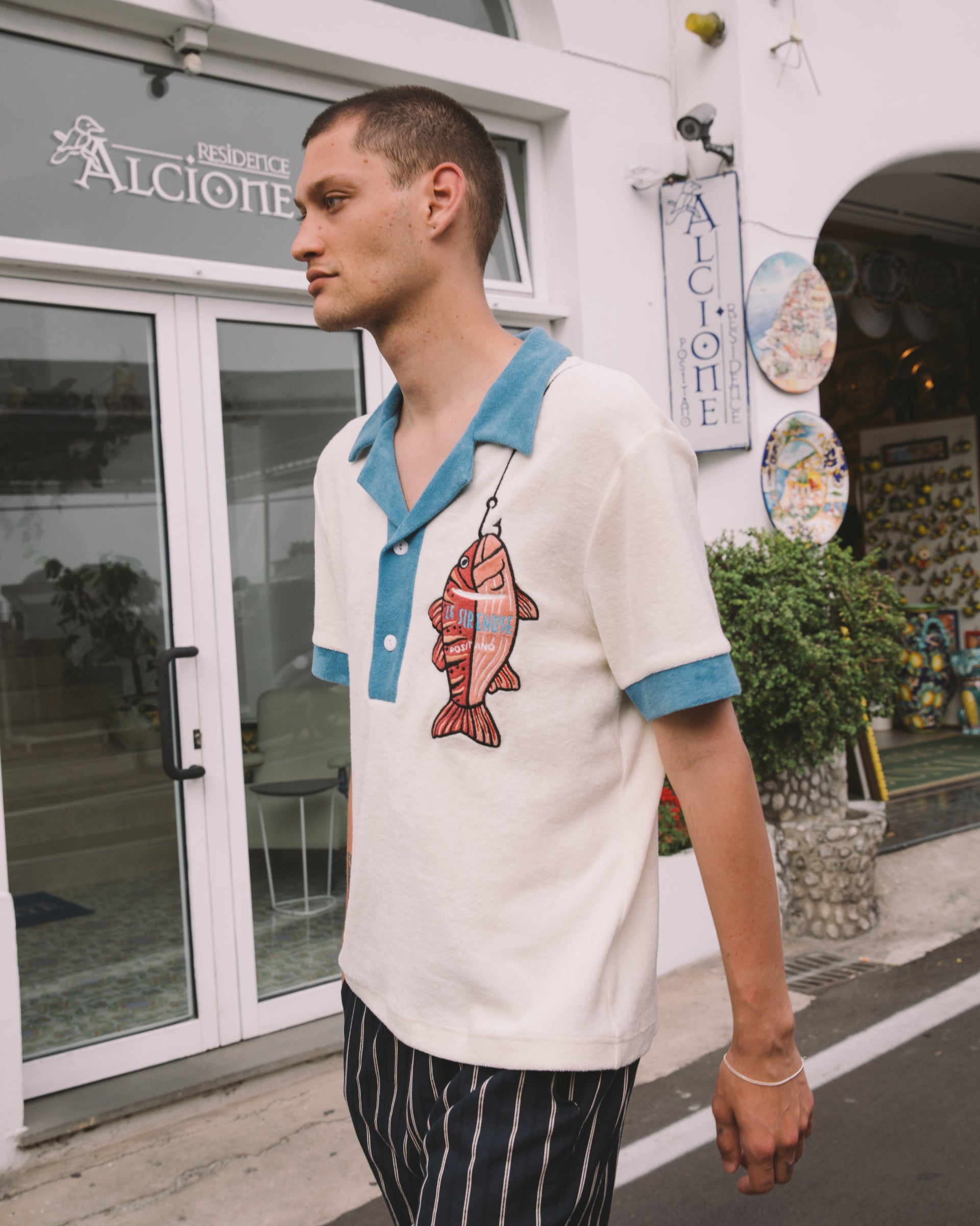 Le Sirenuse Pop-Over Shirt