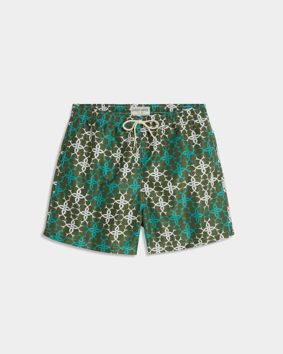 Snowflake Swim Trunks