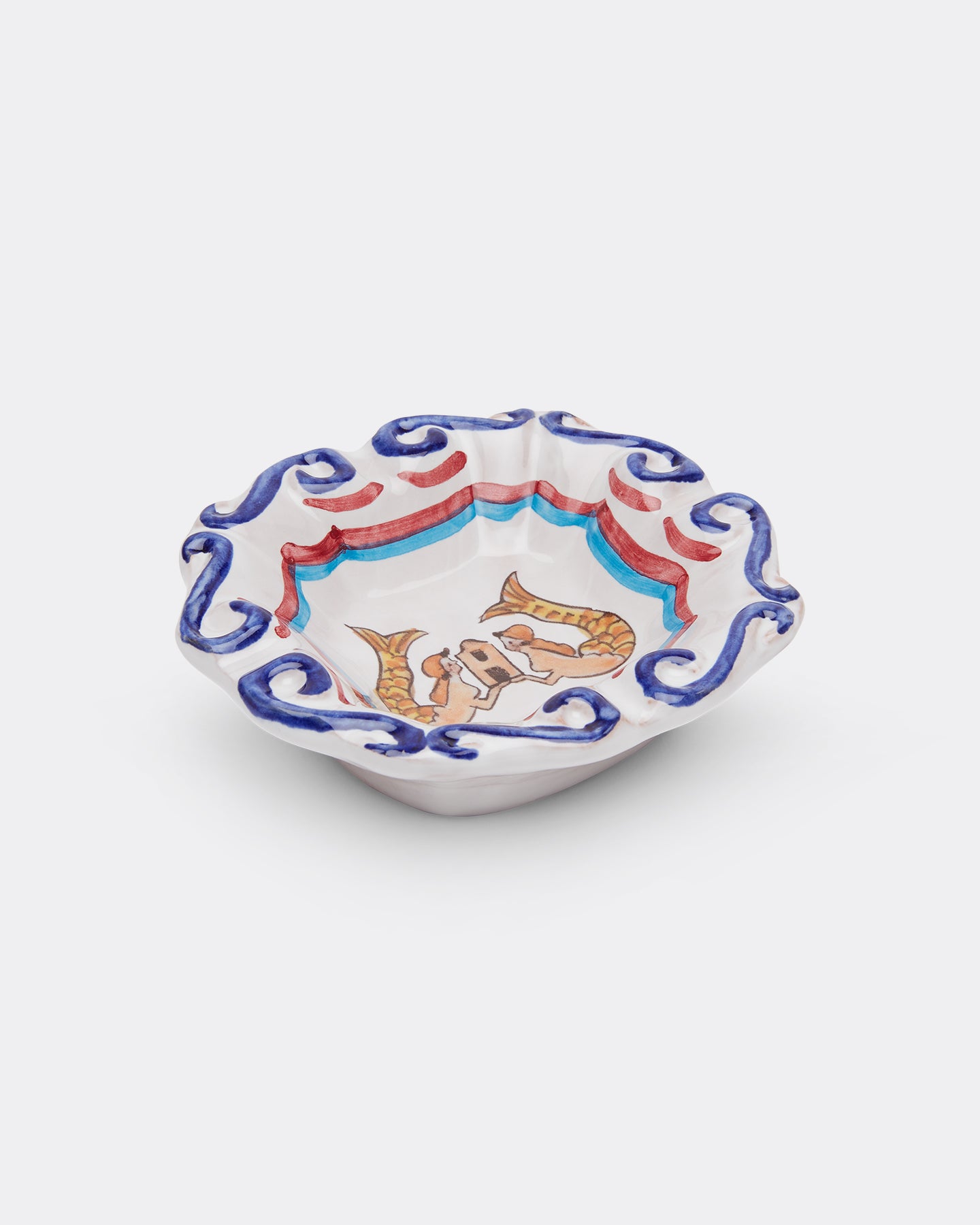 Le Sirenuse Ashtray Blue Red