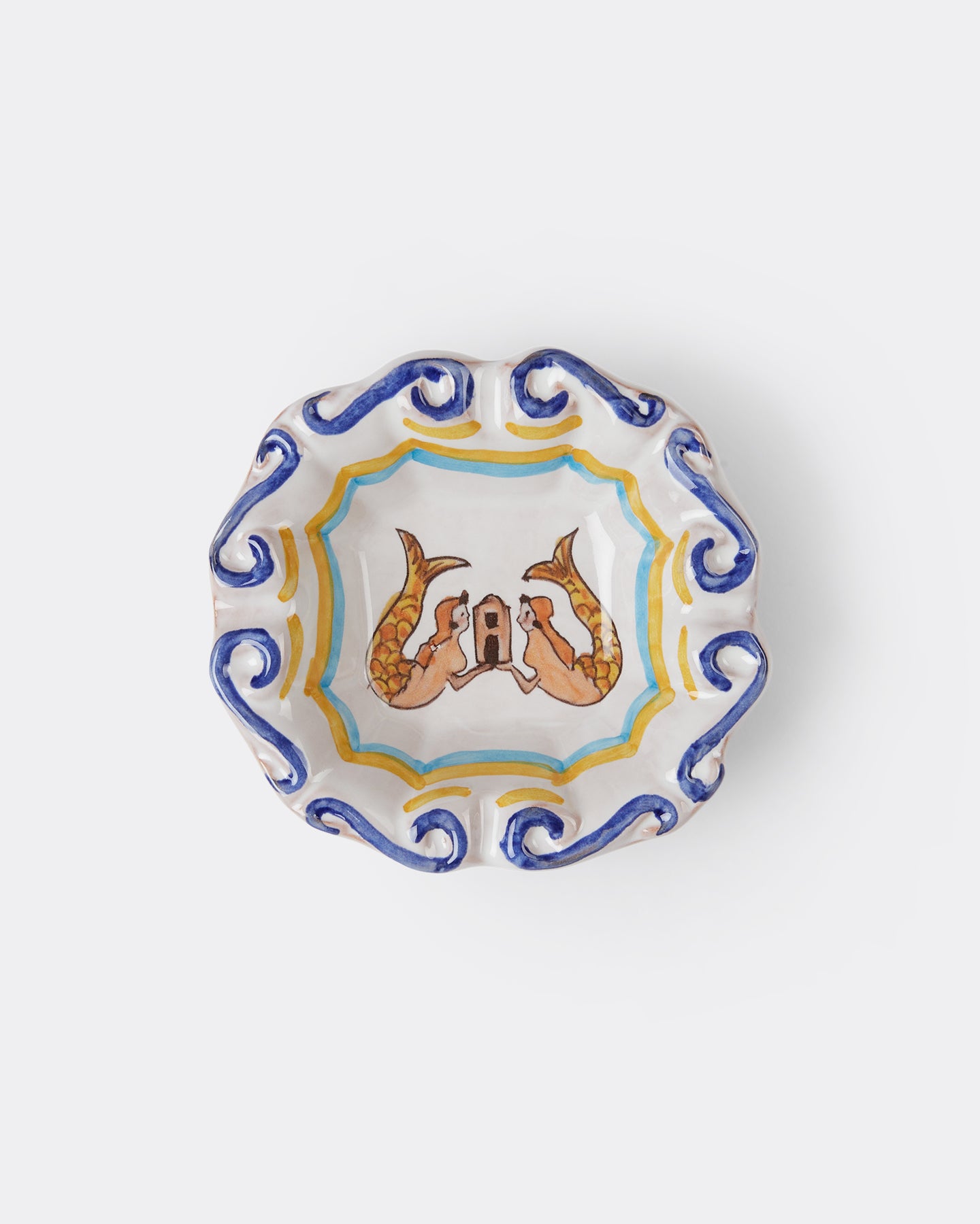 Le Sirenuse Ashtray Blue Red