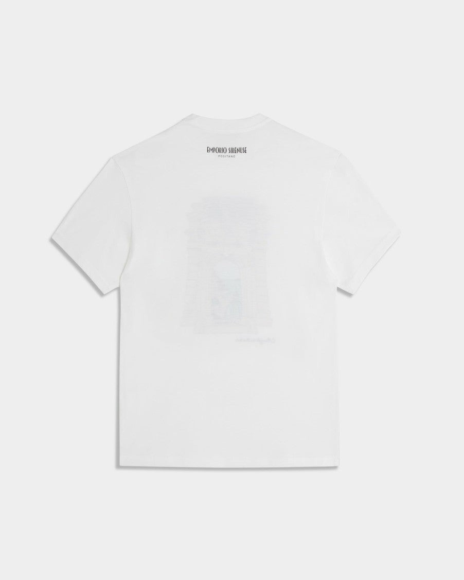 The Angelica Hicks 'Positano Bites Deep' T-Shirt White