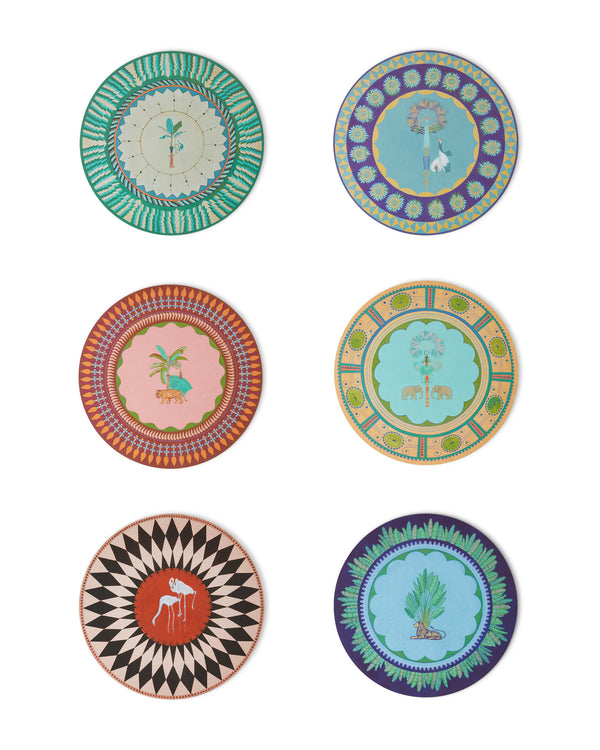 Emporio Sirenuse x Elephant Family Coasters - Set of 6