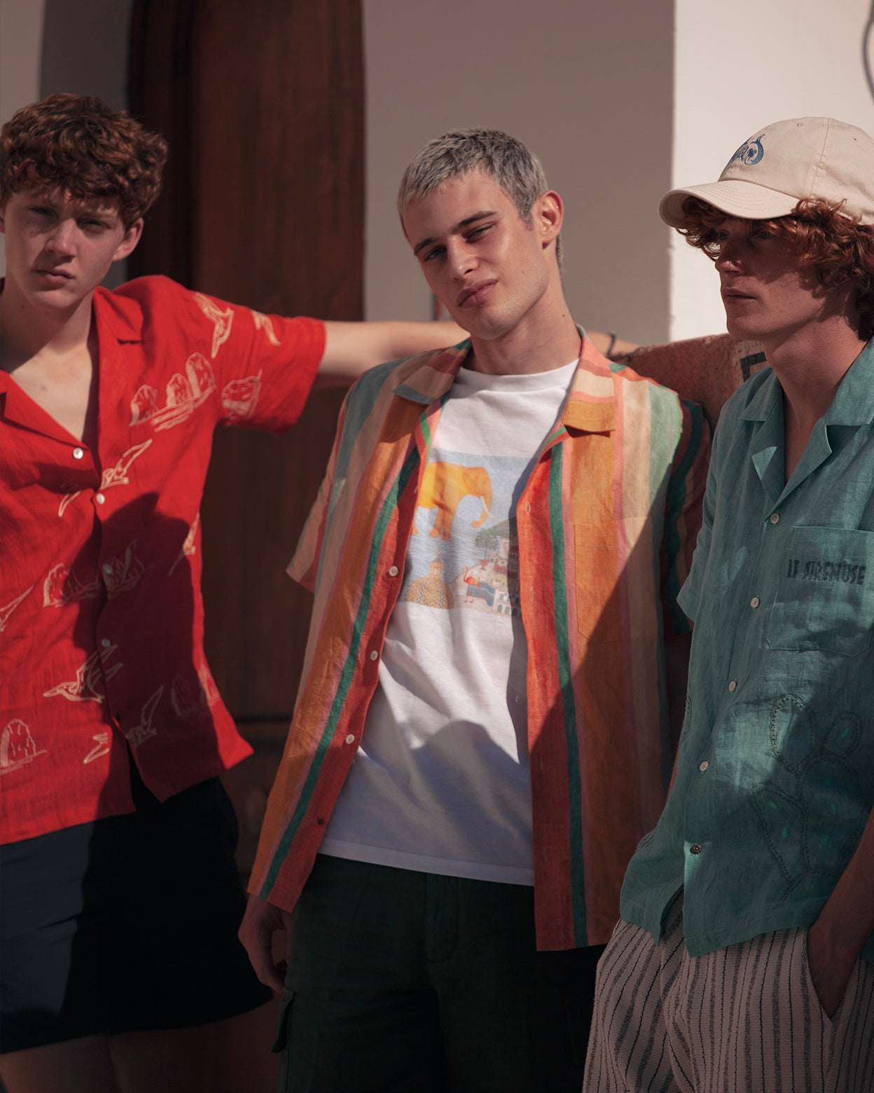 Rainbow Linen Hawaiian Shirt