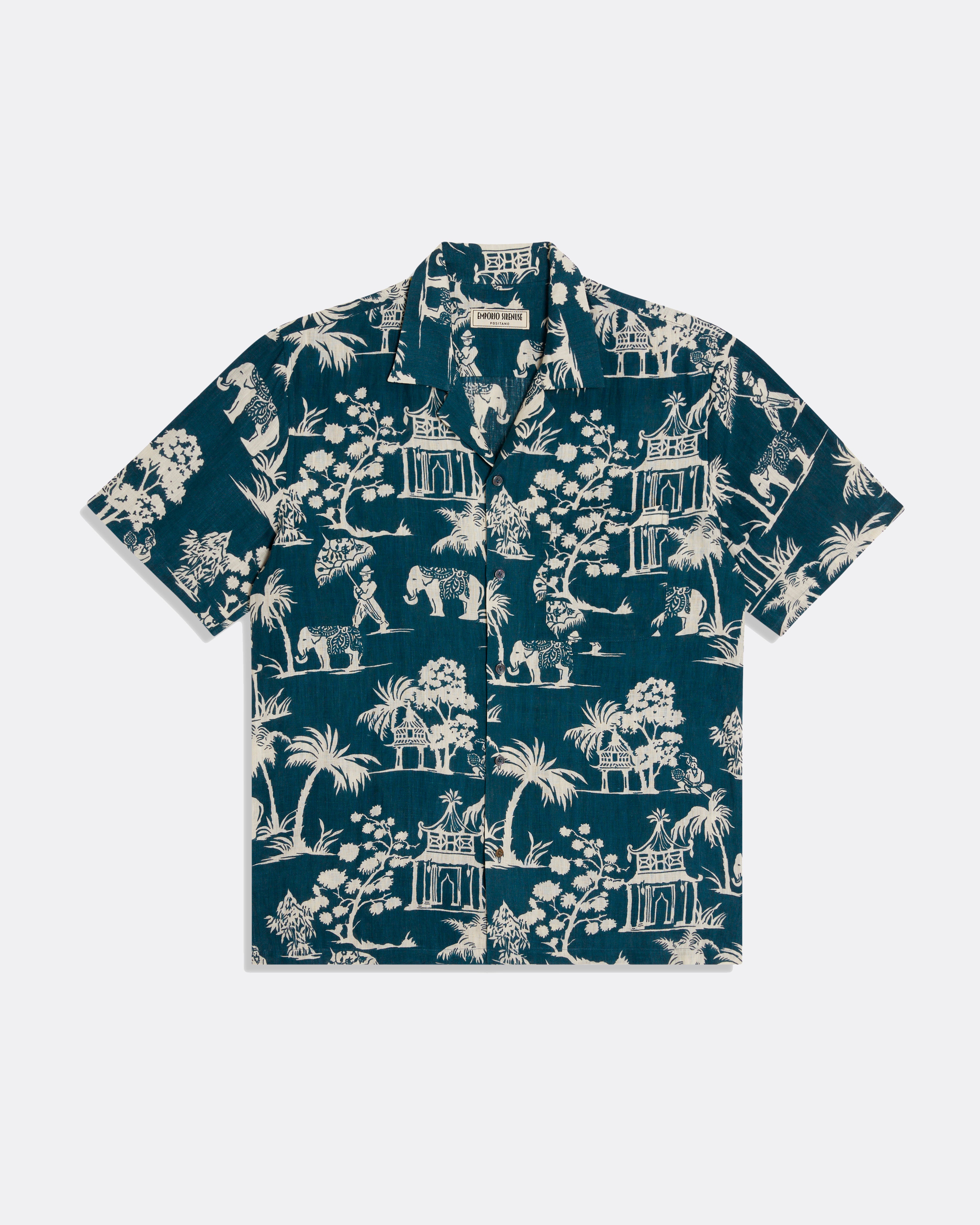 Silk Road Linen Hawaiian Shirt