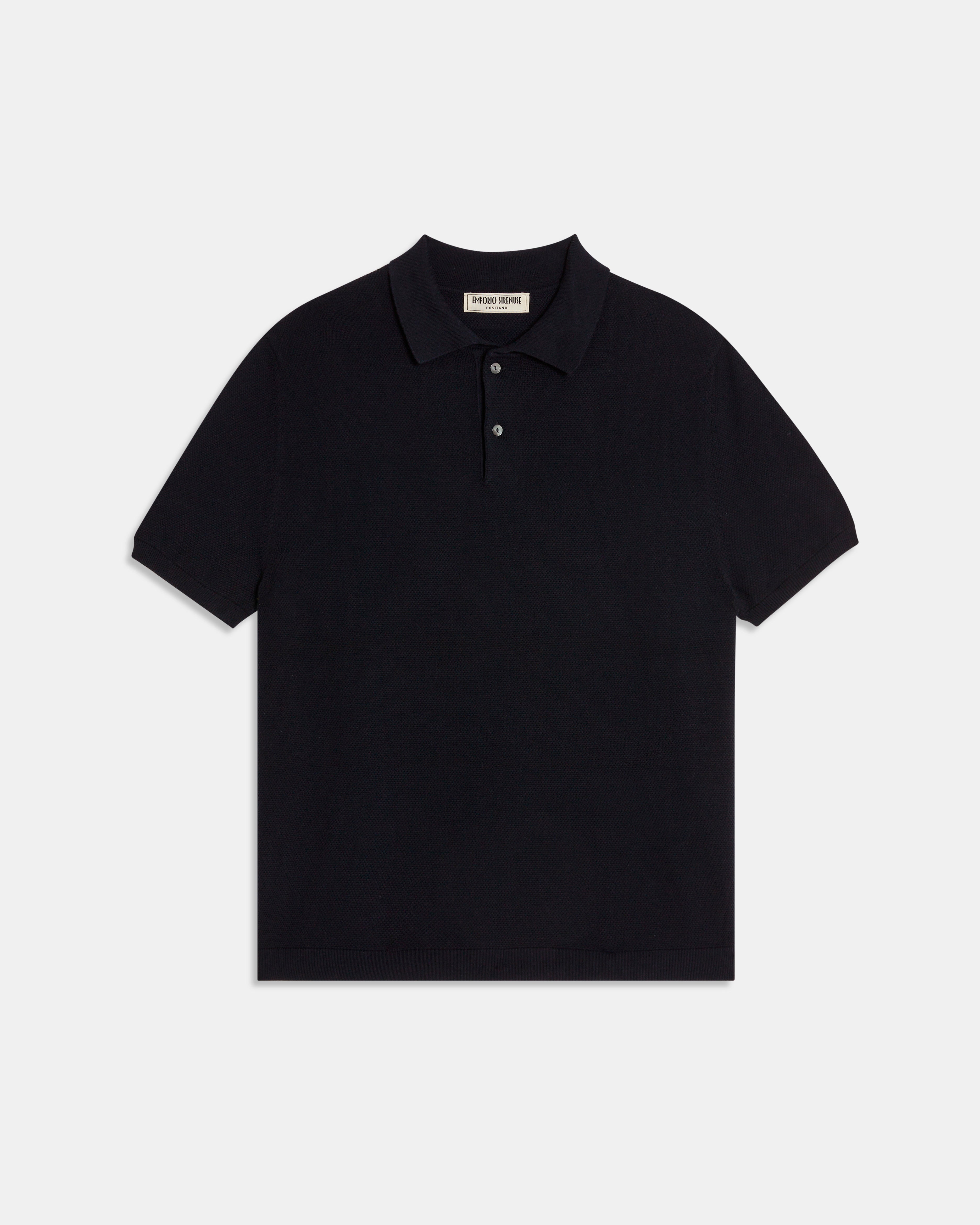 Cotton knit Polo Shirt