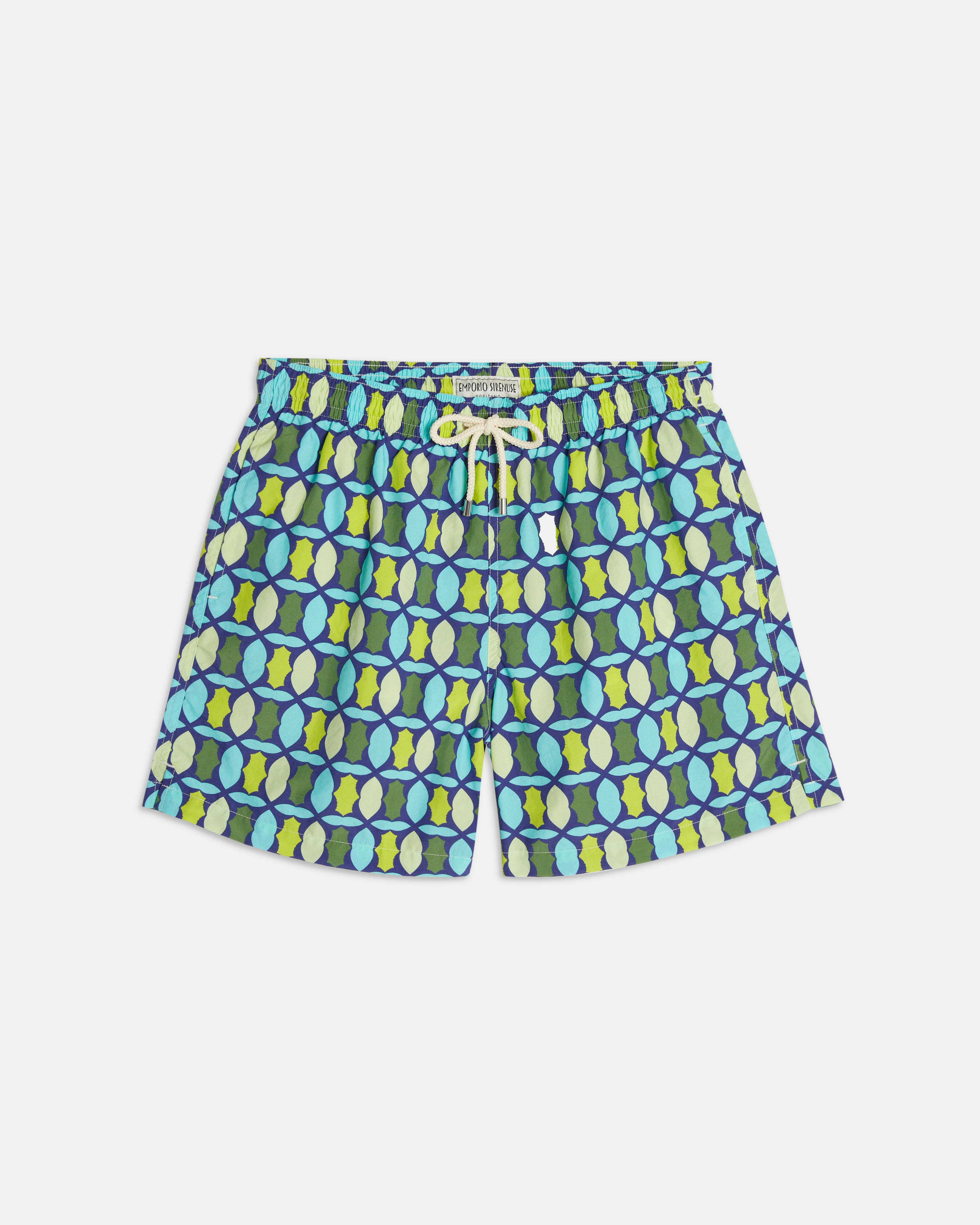 Abstract Swim Trunks