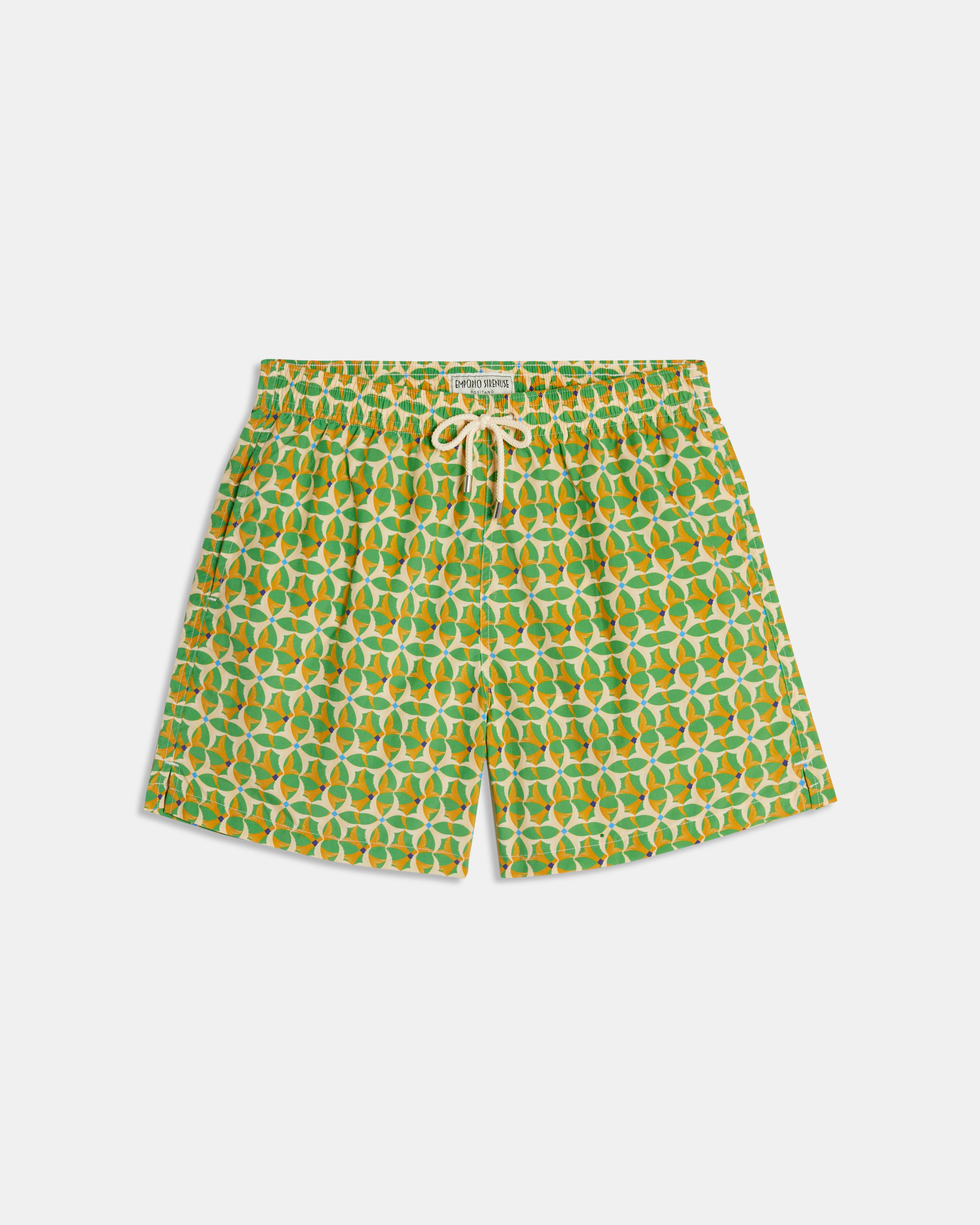 Brass Crosses Swim Trunks