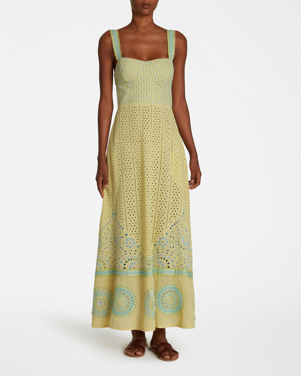 Azzurra Dress with Amalfi Embroidery