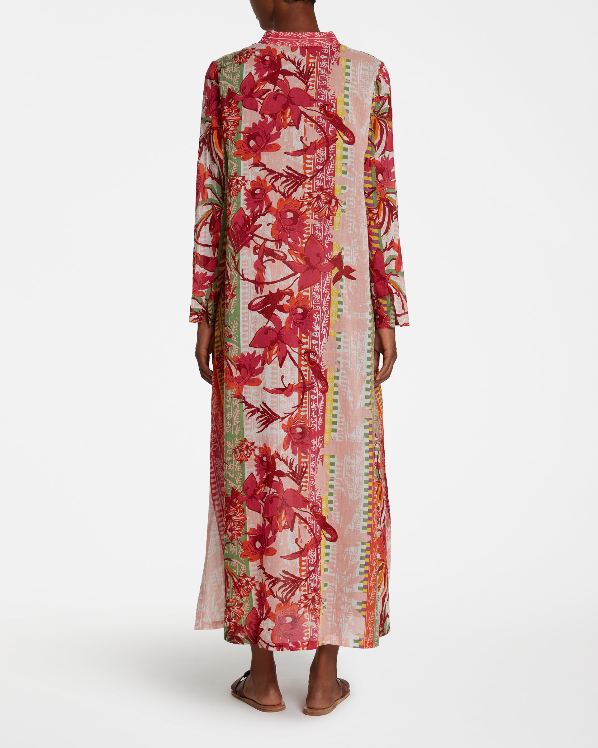 Gytha Caftan in Pink Blossom