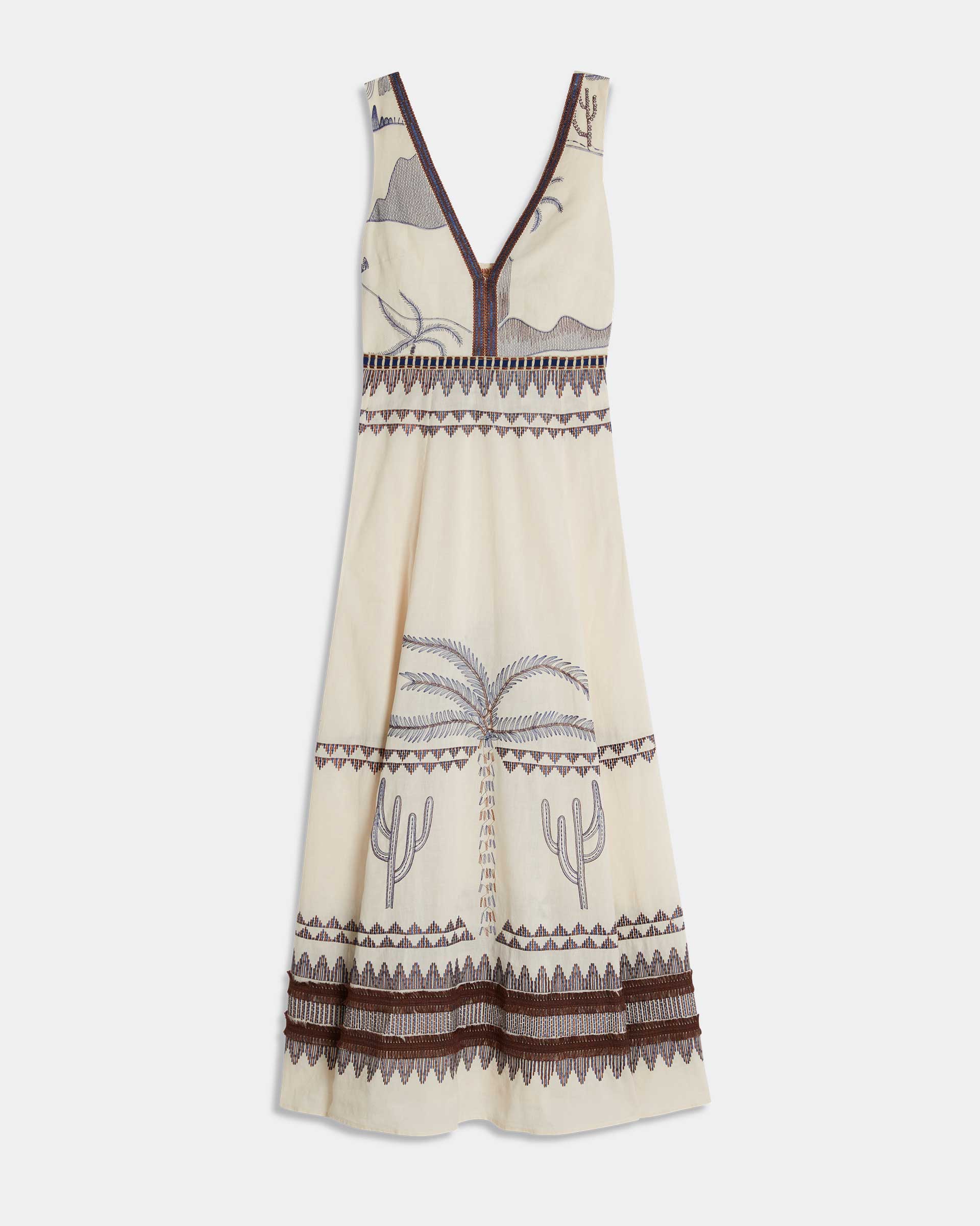 Nellie Dress with Desert Embroidery