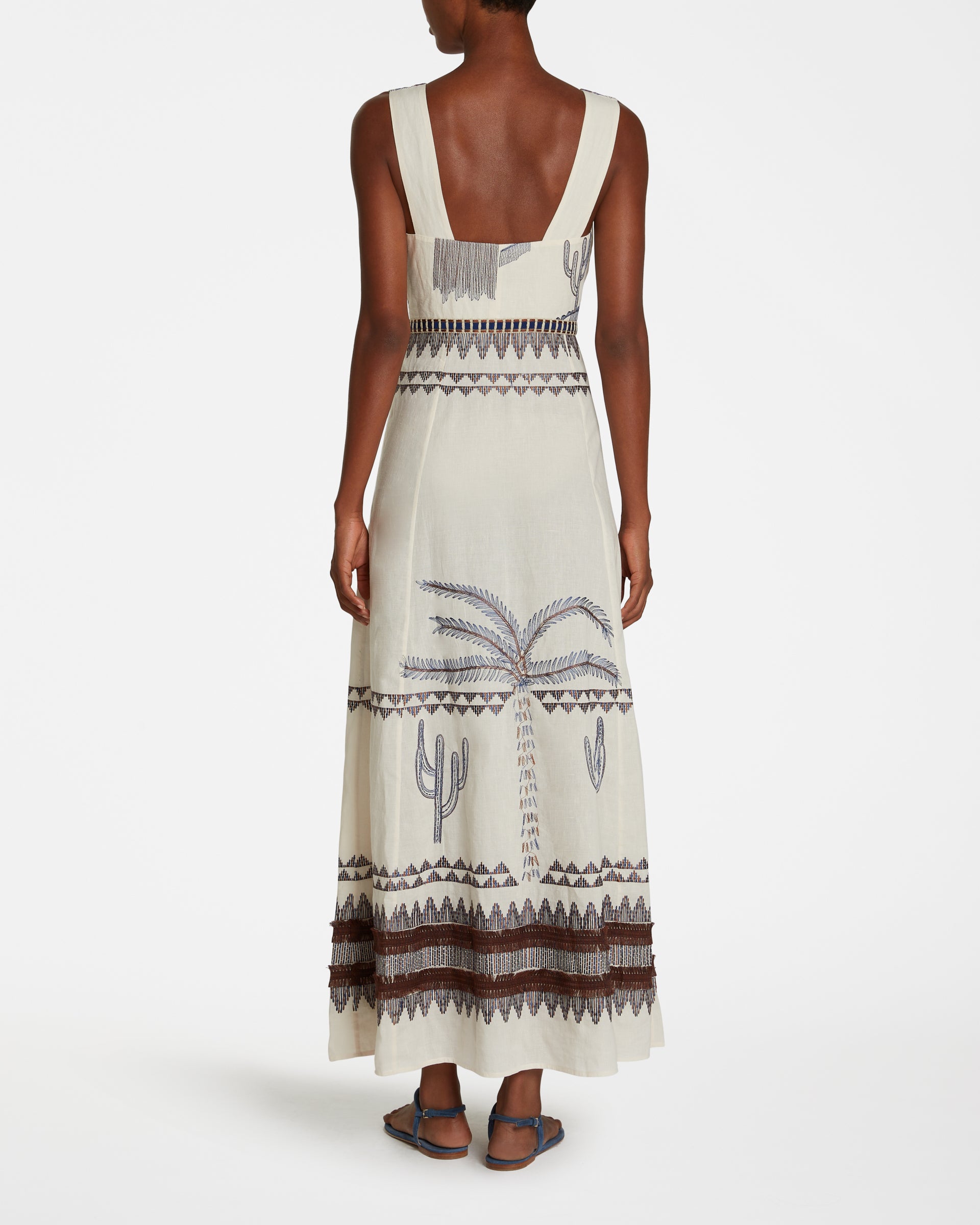 Nellie Dress with Desert Embroidery