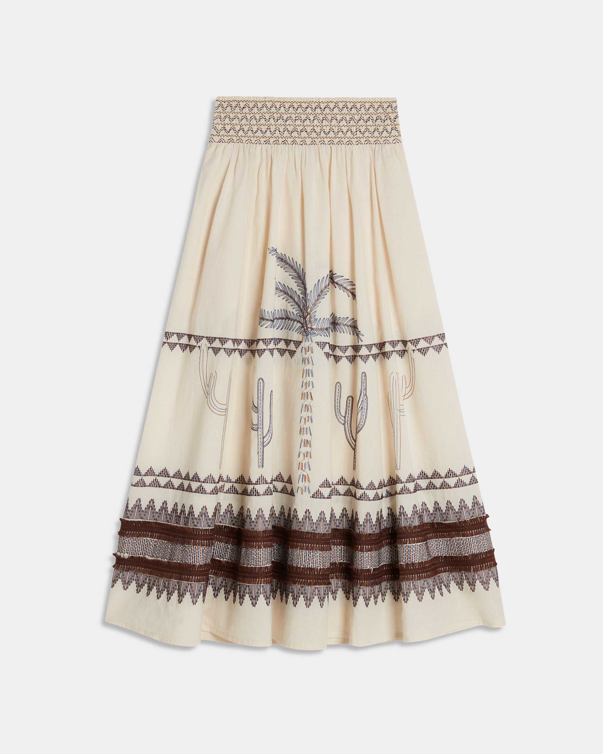 Nicole Skirt with Desert Embroidery