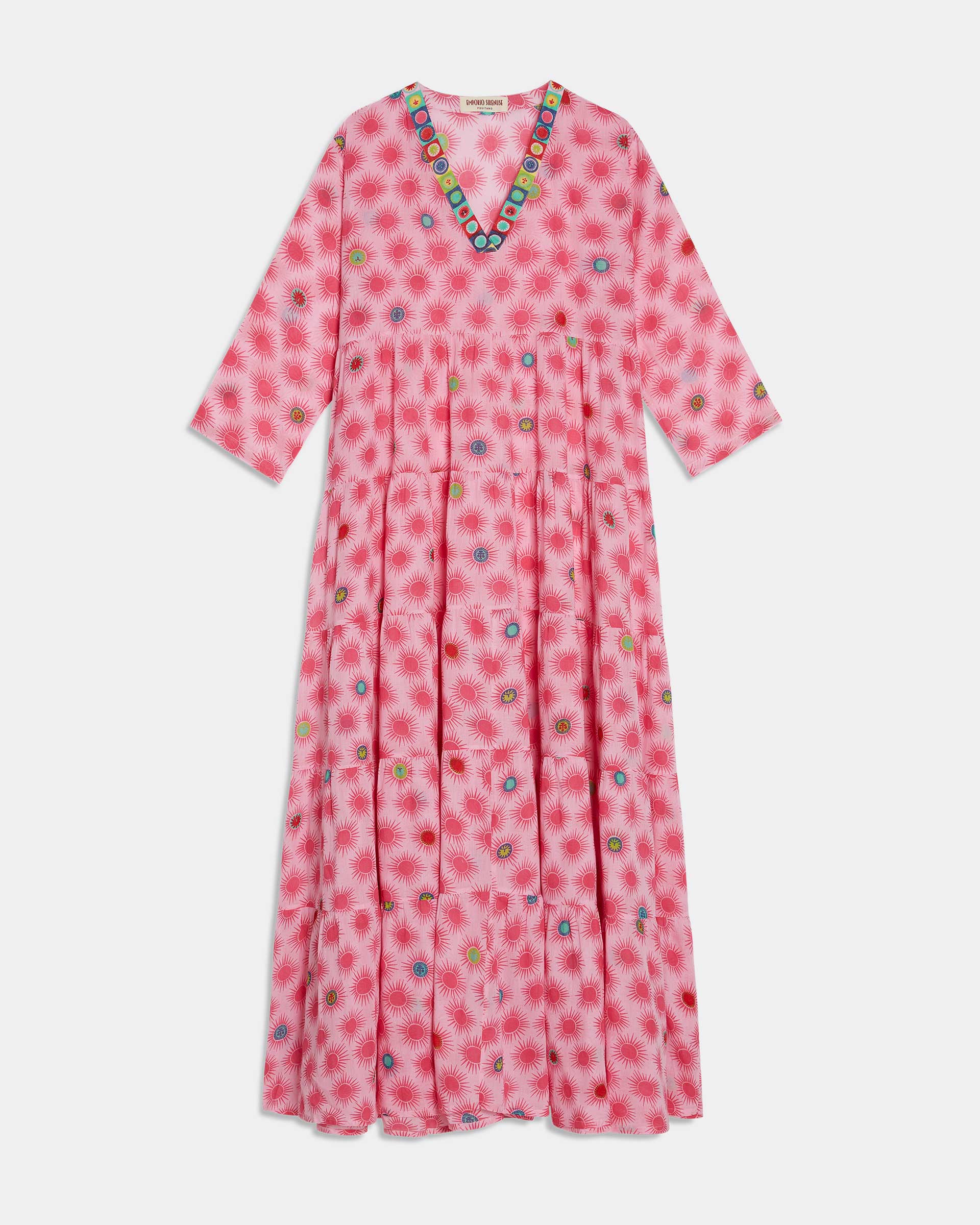 Alba Caftan in Pink Smile