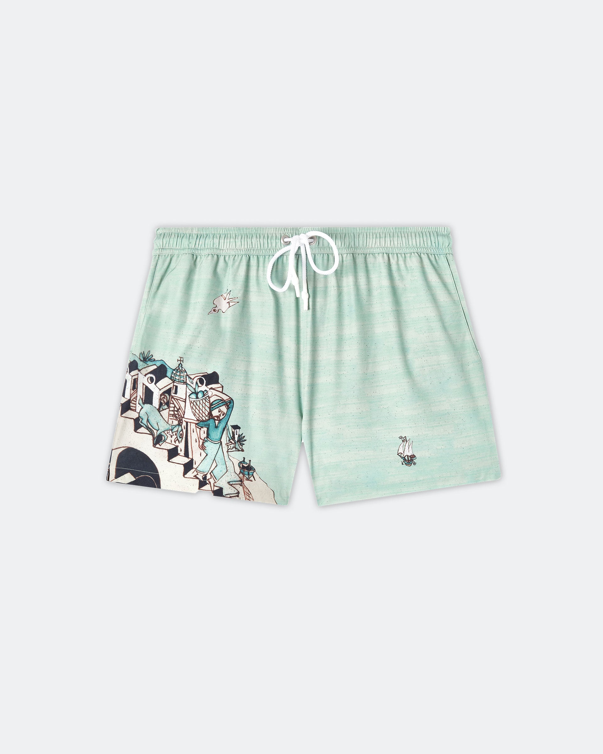 ‘Le Sirenuse’ Swim Trunks by Lucio Liguori