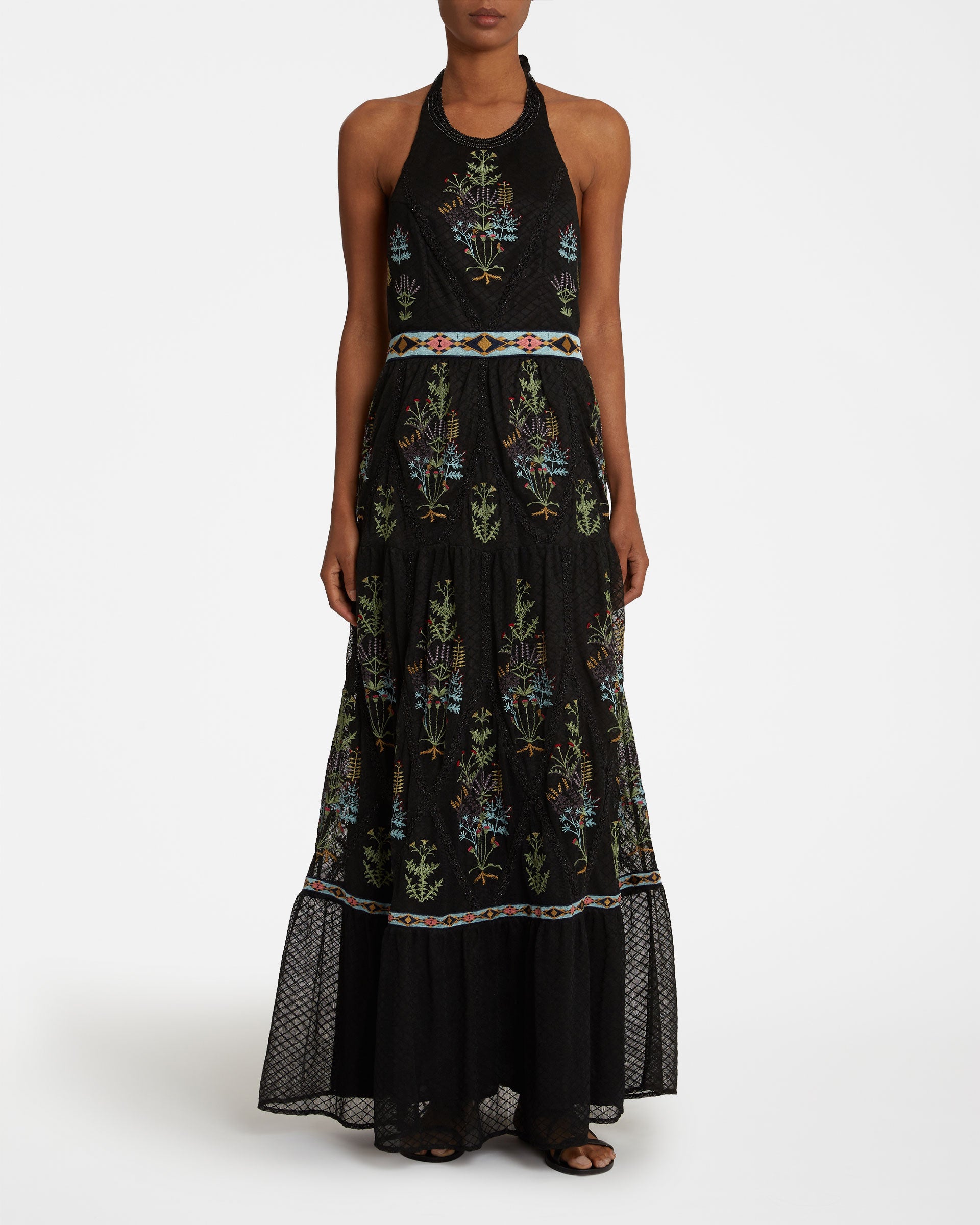 Clelia Dress with Agra Embroidery