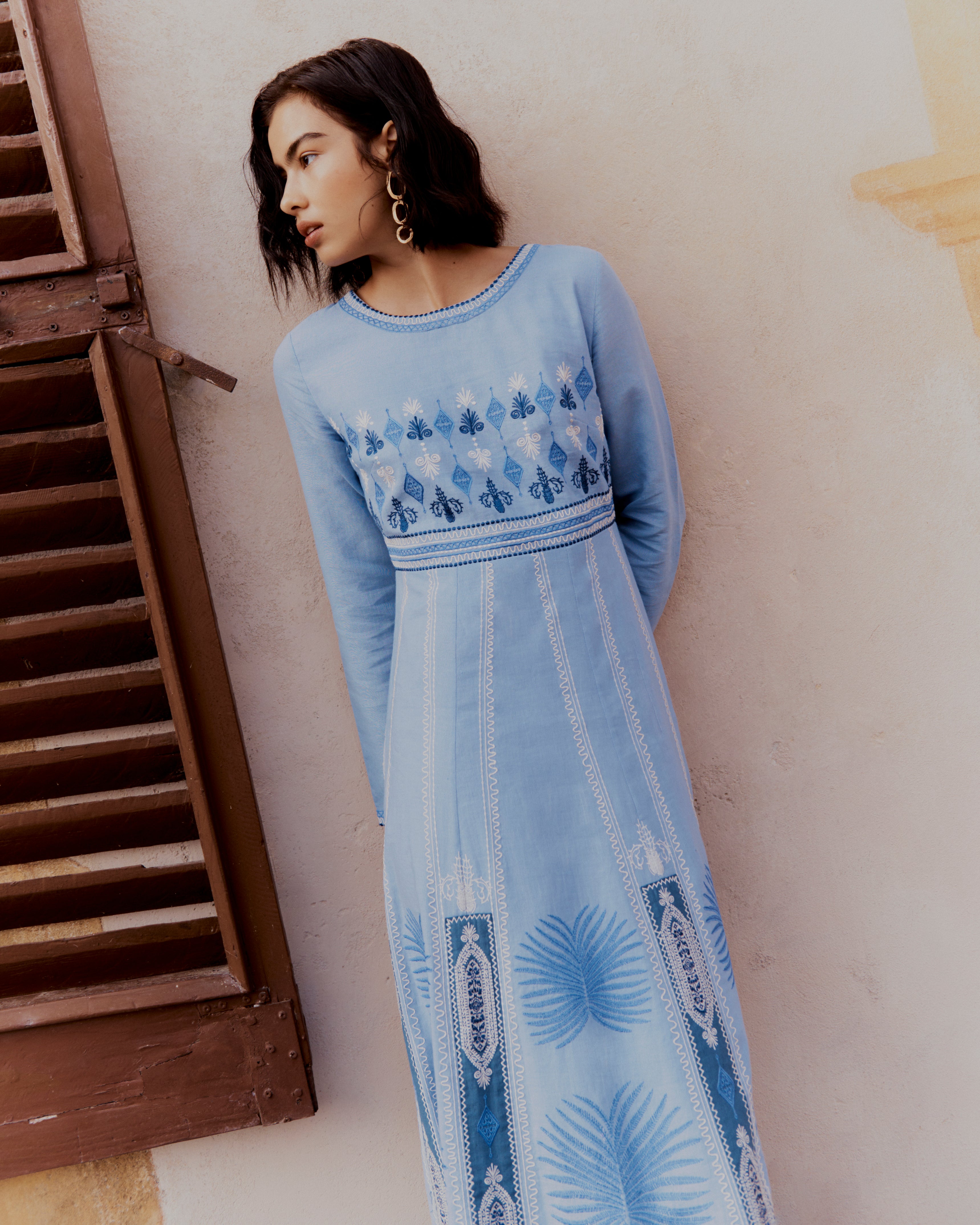 Tracey Dress with Chios Embroidery