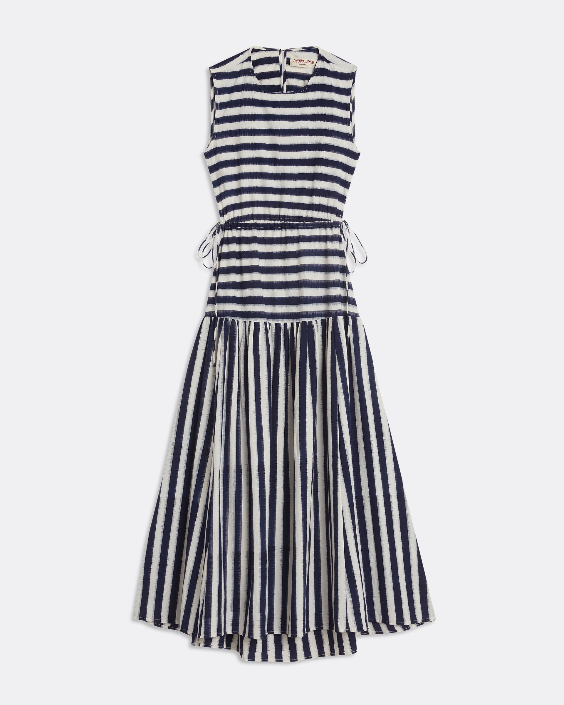 Pulcheria Dress in Ikat Stripes