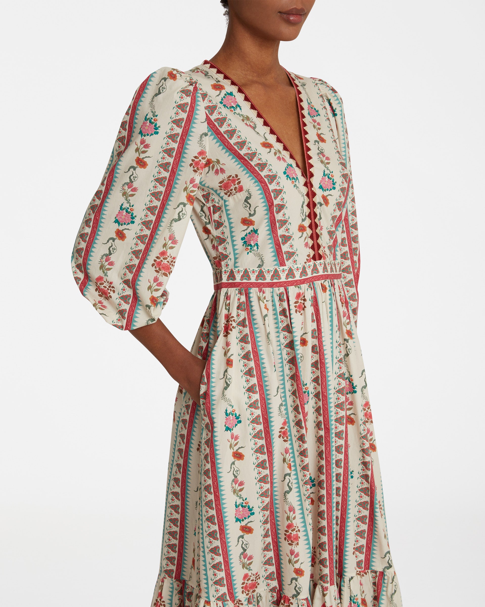 Loretta Dress in Saladin Print