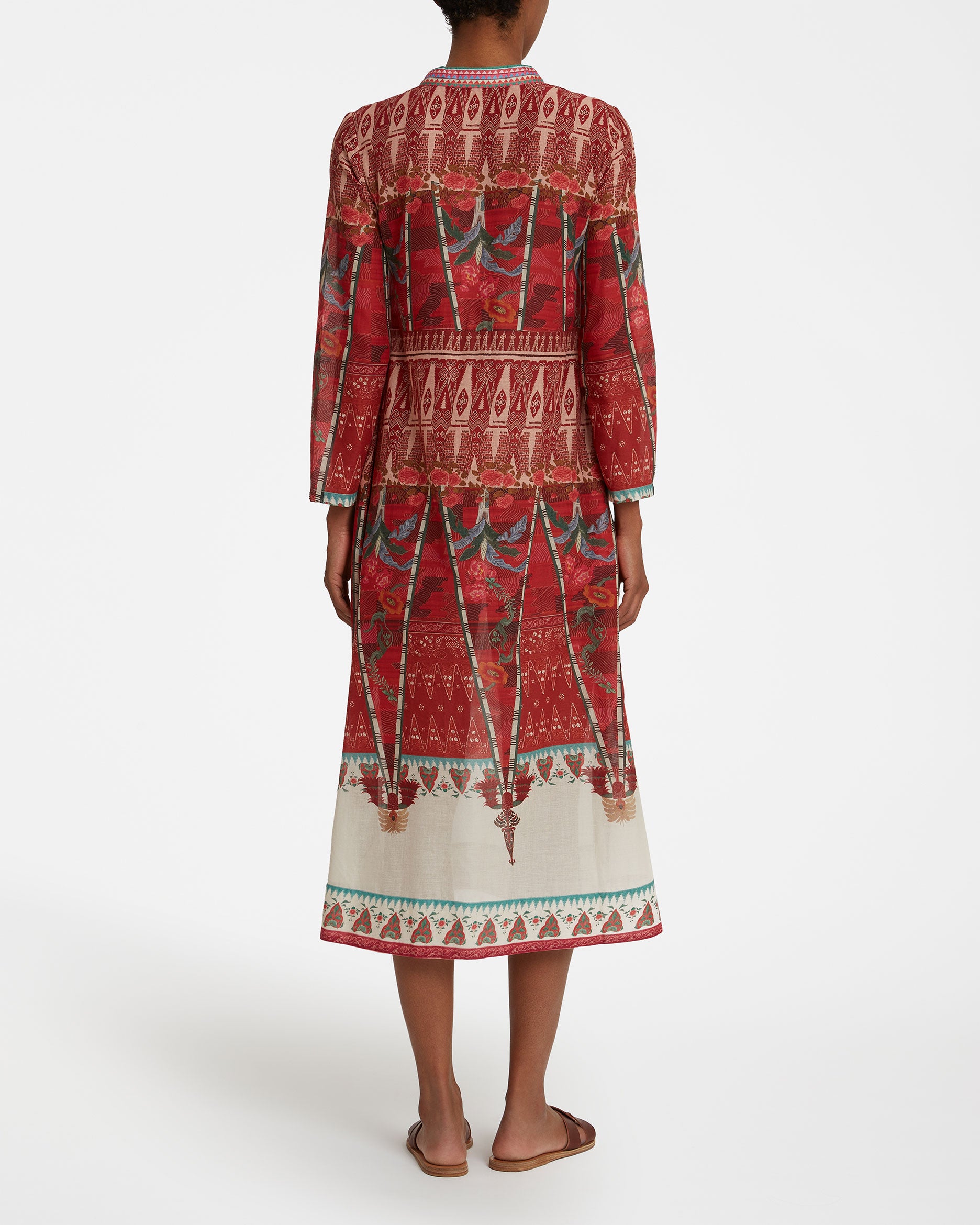 Giada Caftan in Saladin Print