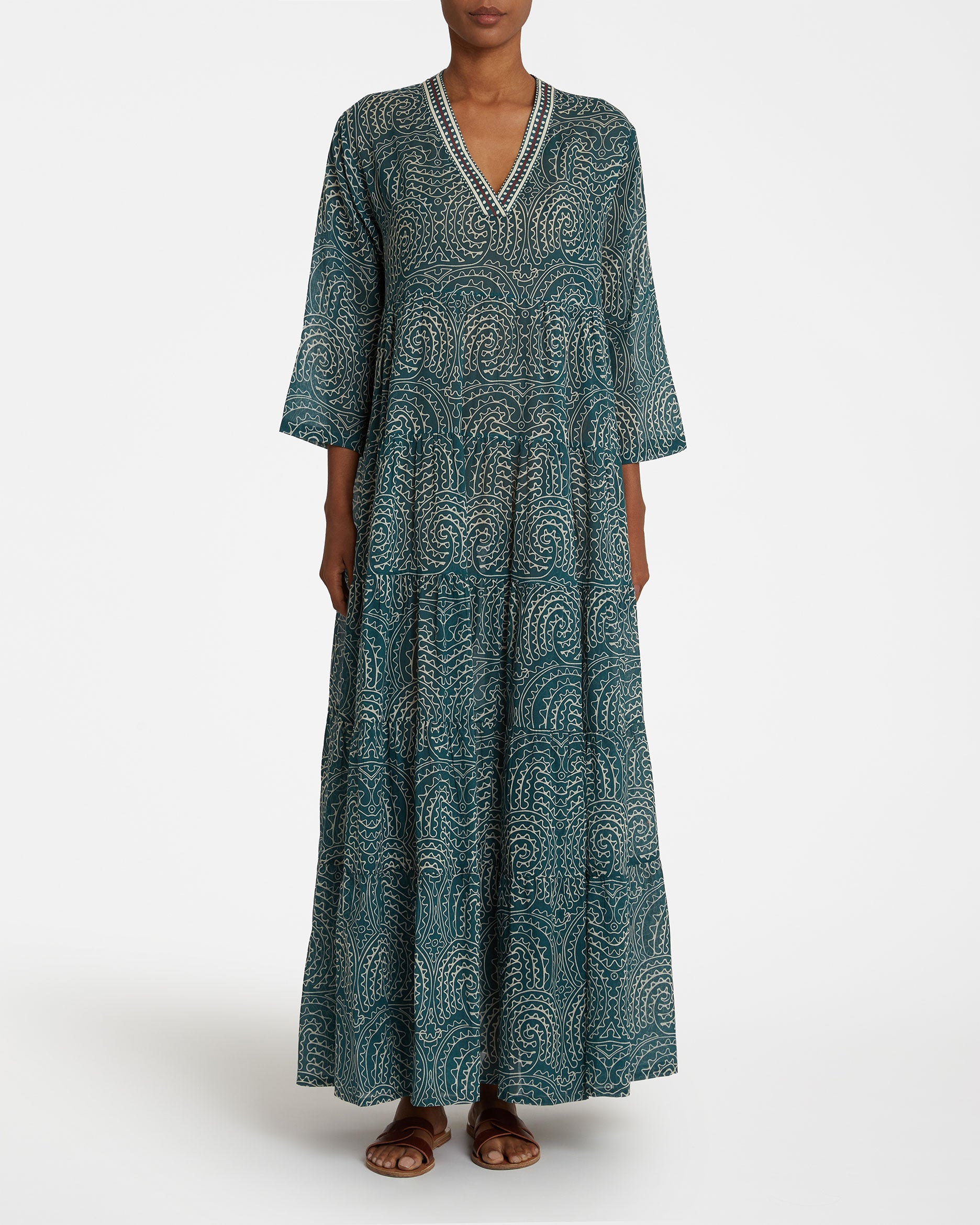 Alba Caftan in Trebisonda Print