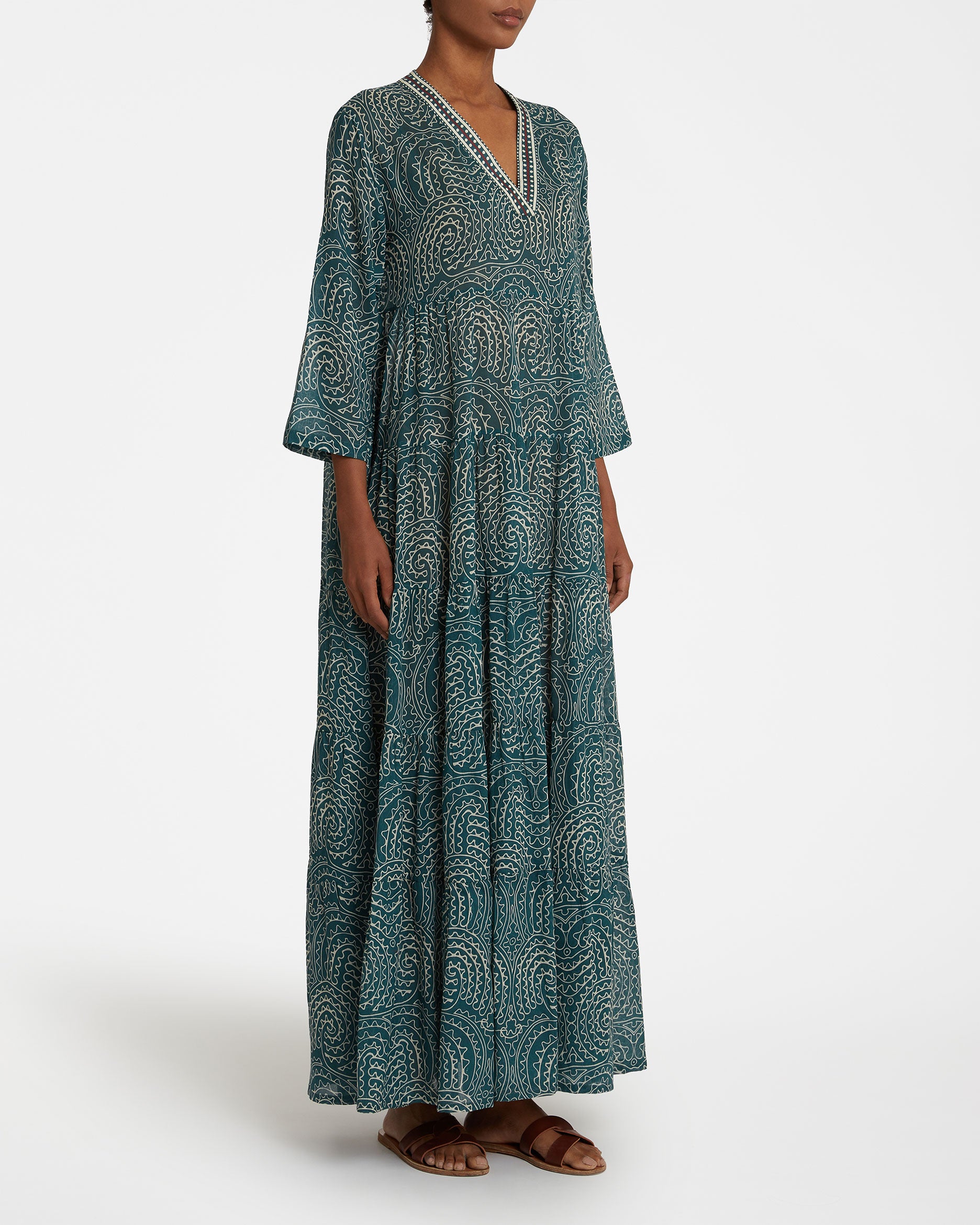 Alba Caftan in Trebisonda Print