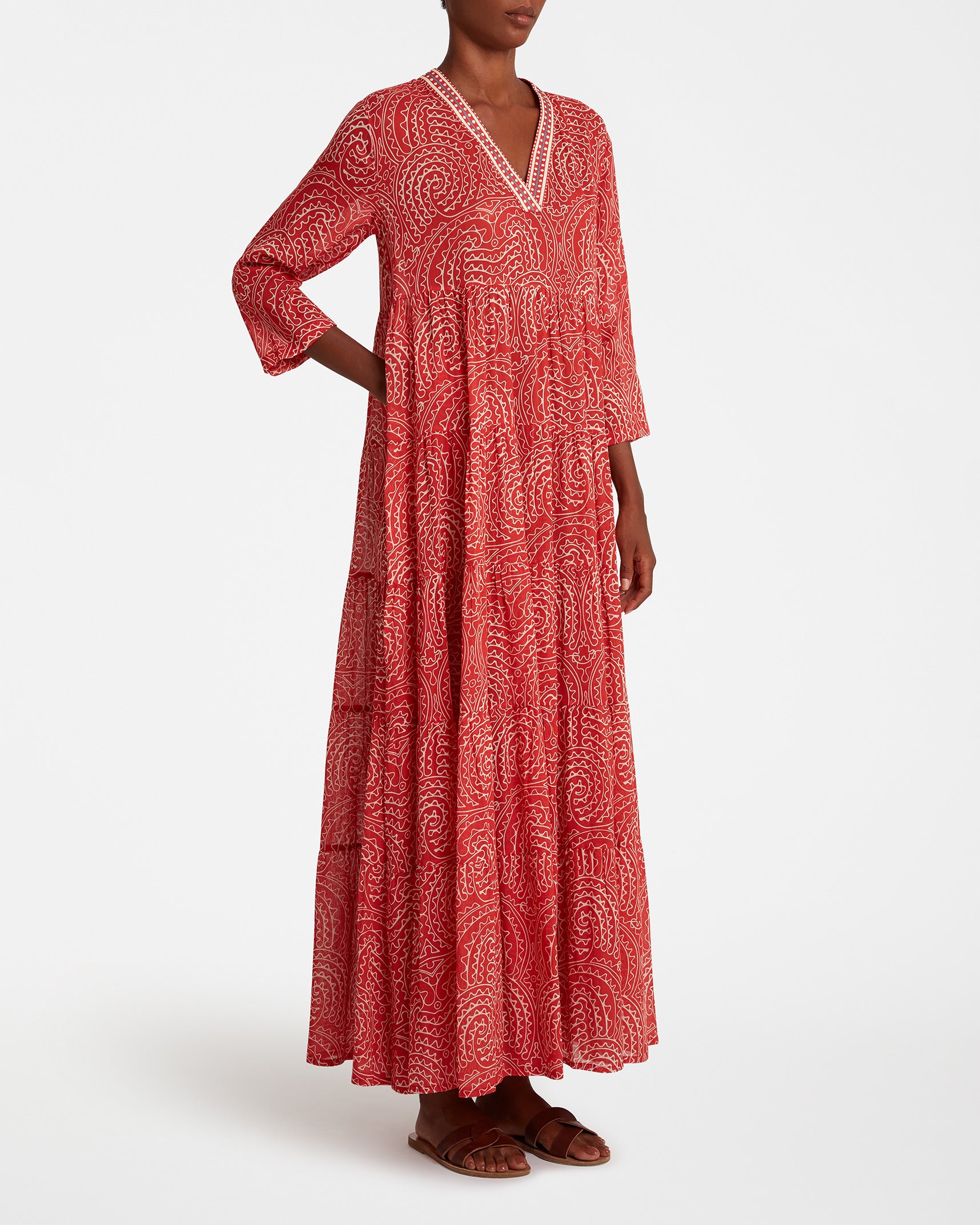 Alba Caftan in Trebisonda Print