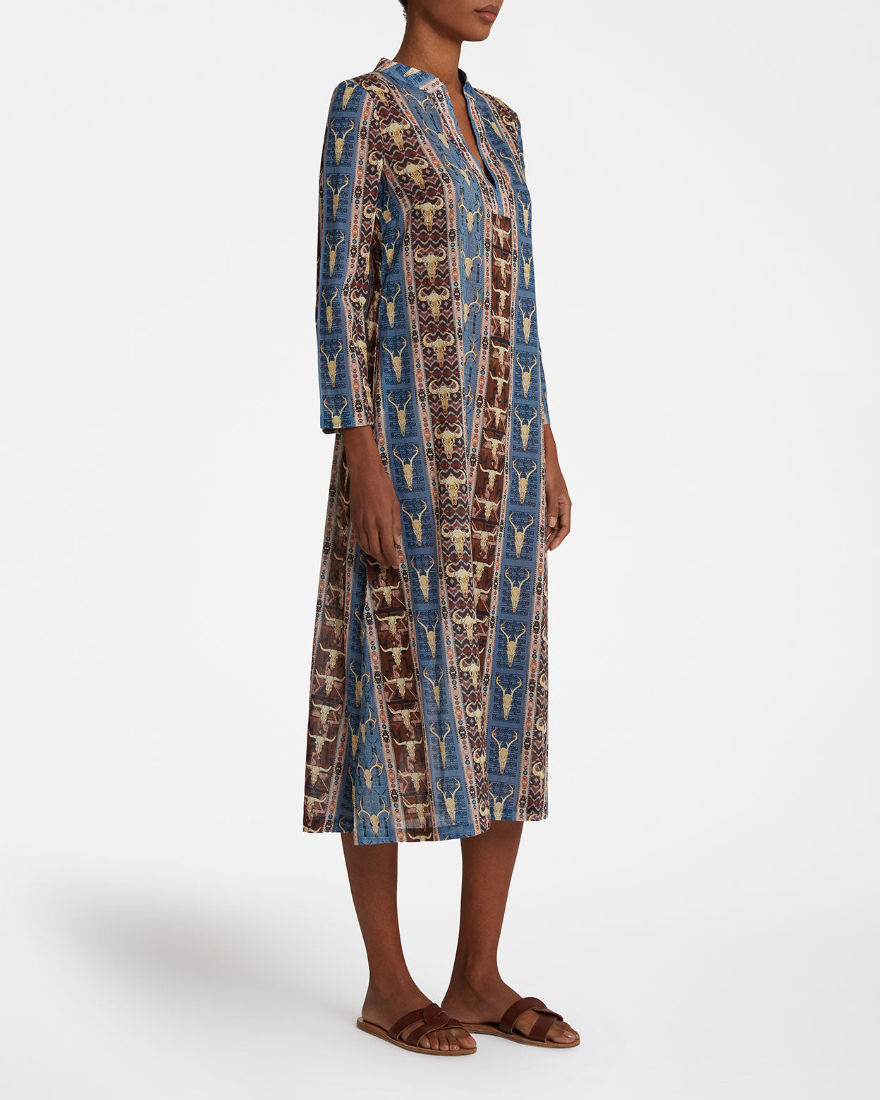 Giada Caftan in Arizona Print