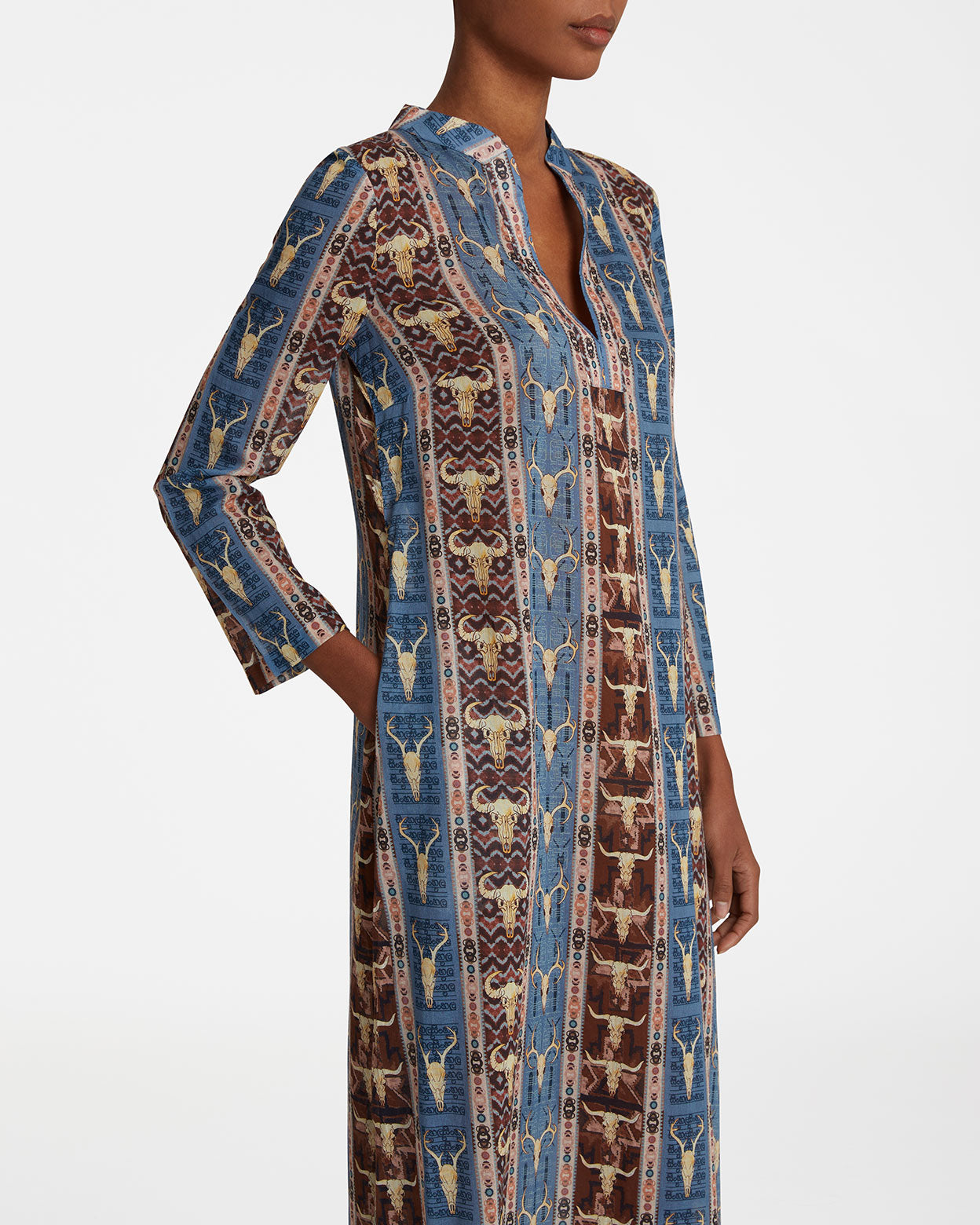 Giada Caftan in Arizona Print