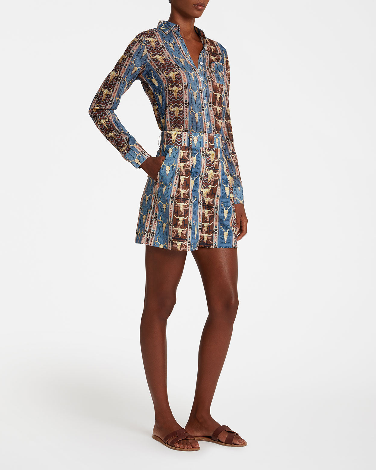 Beatrice Shorts in Arizona Print