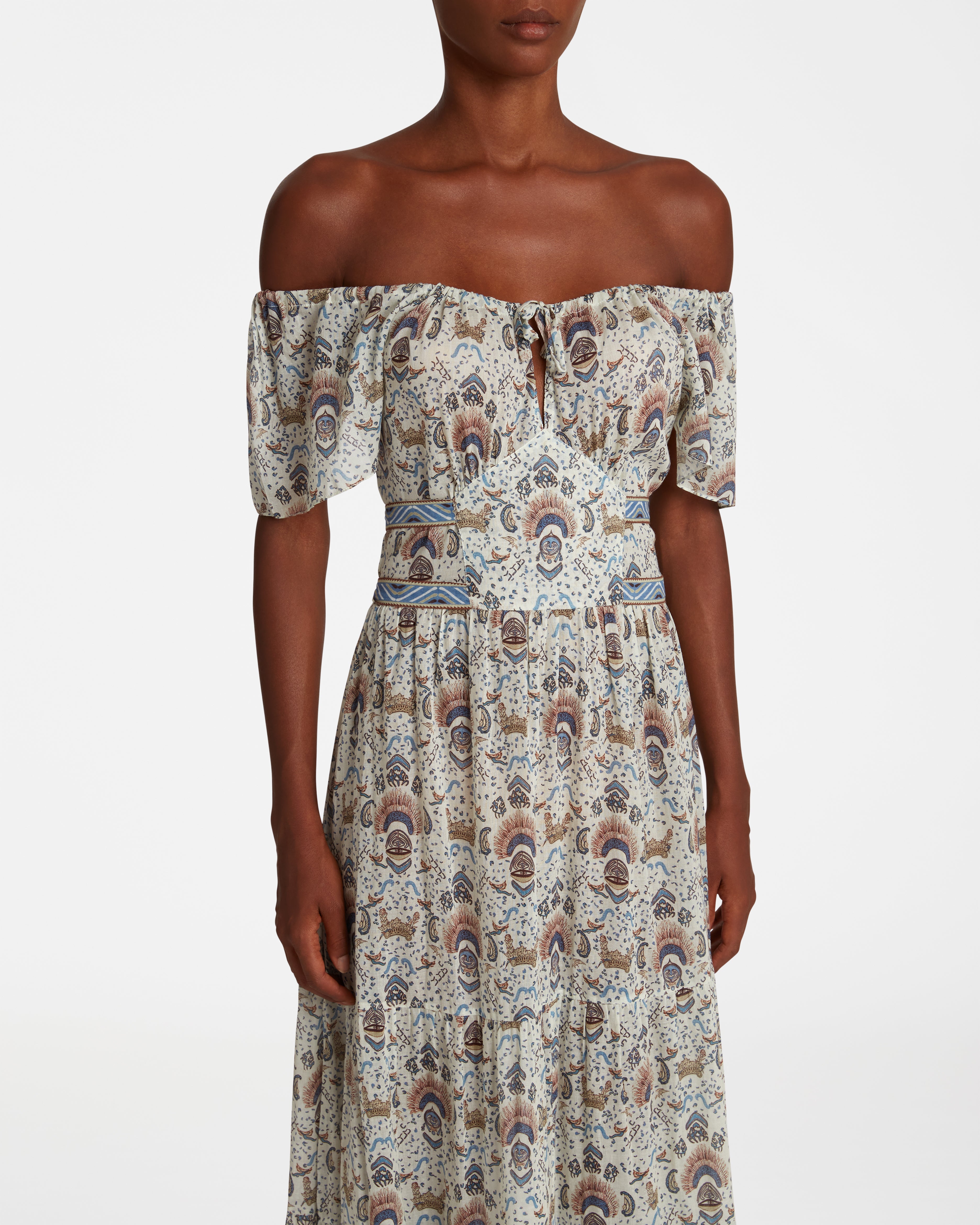 Chloe Dress in Batik Print