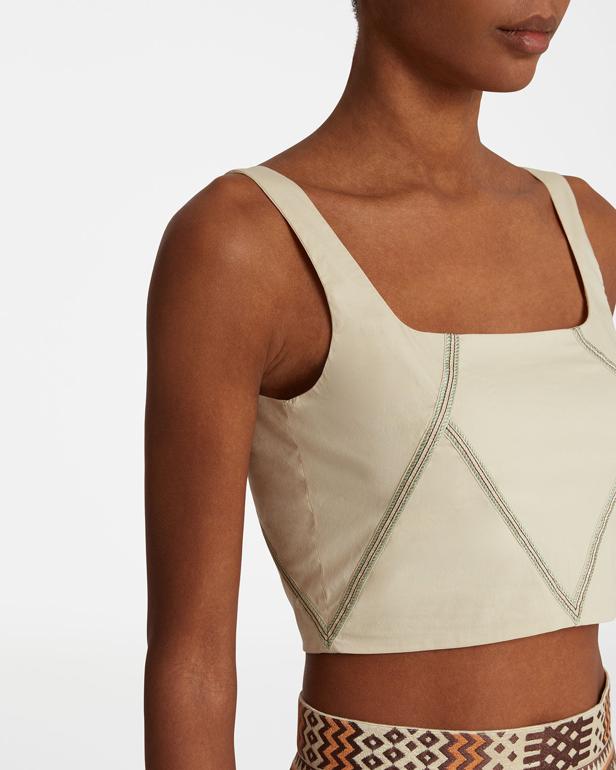 Cindarella Top with Sacred Bulls Embroidery