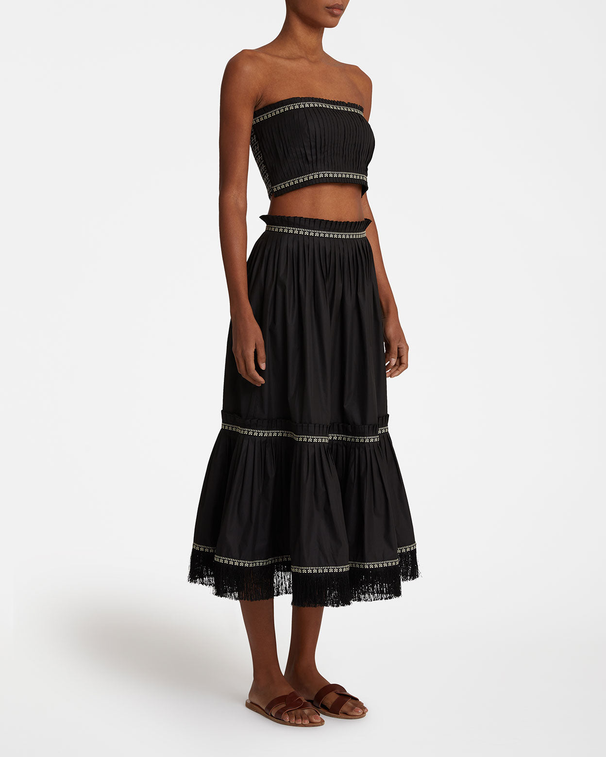 Dorina Skirt With Wild Horse Embroidery