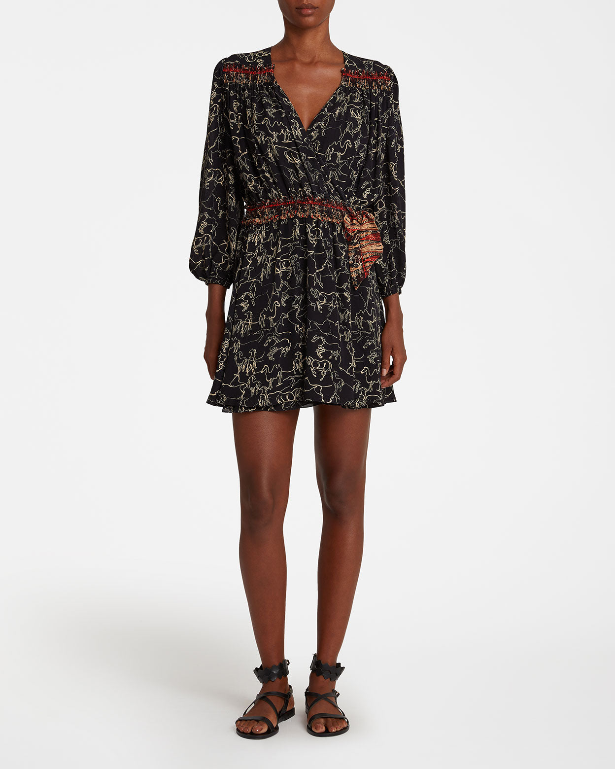 Shelby Dress in Wild Horse print