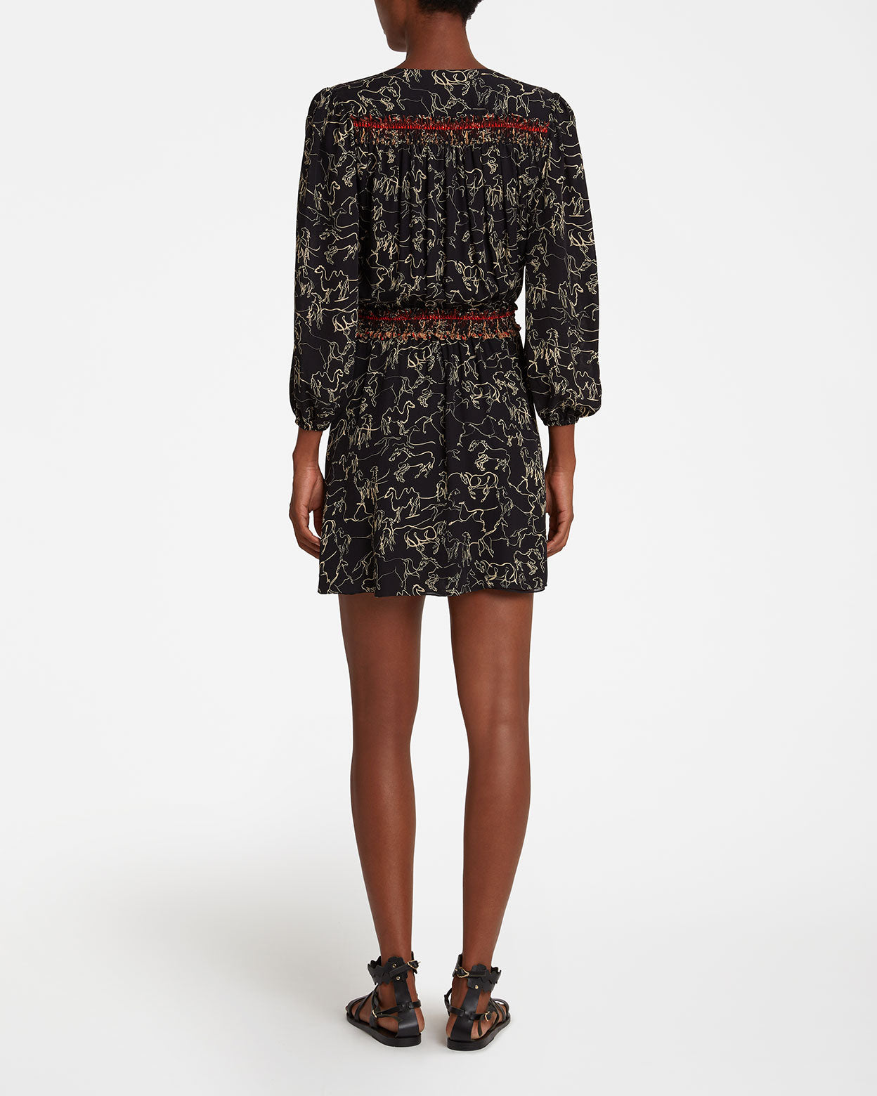 Shelby Dress in Wild Horse print