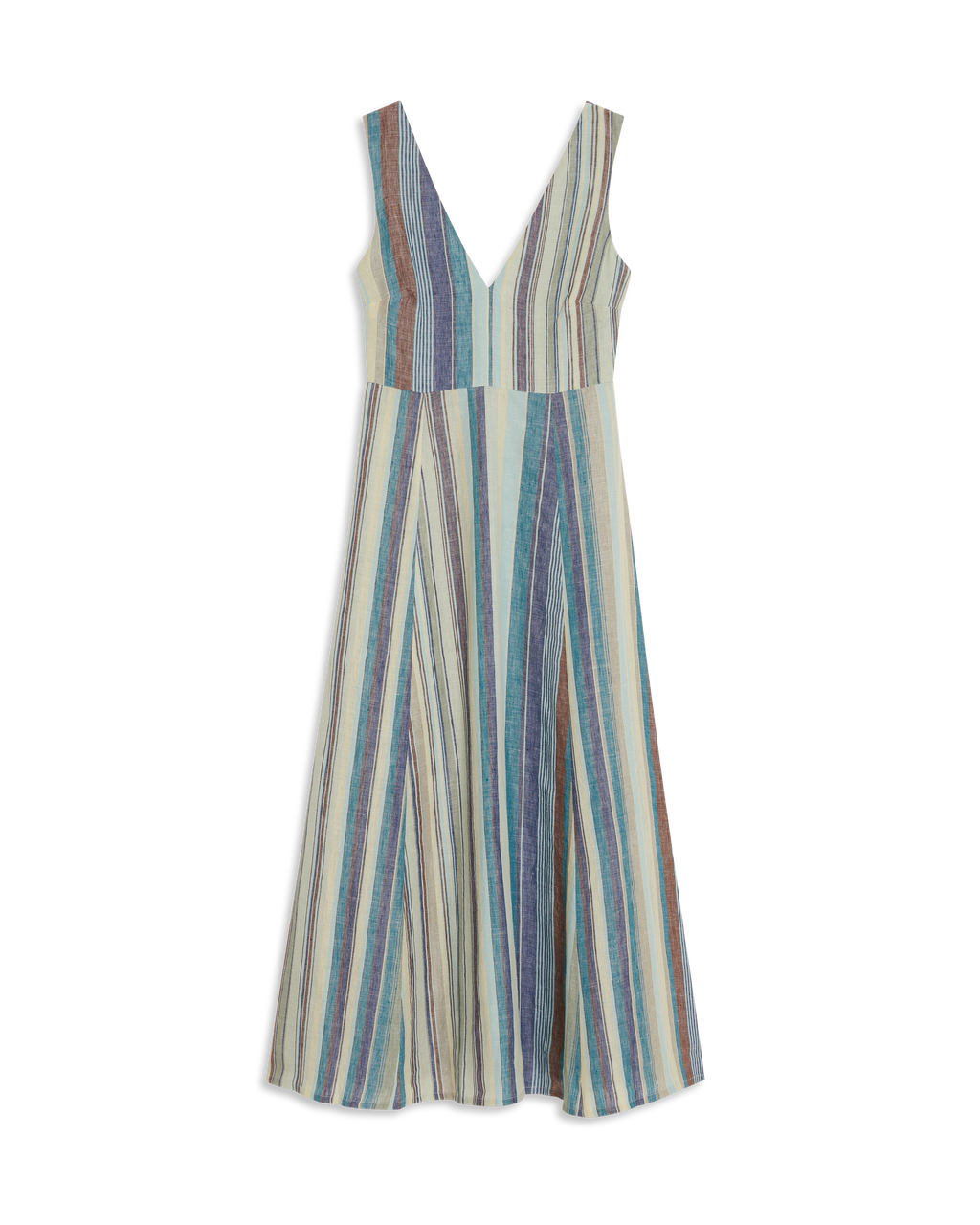 Nellie Dress In Rainbow Stripes