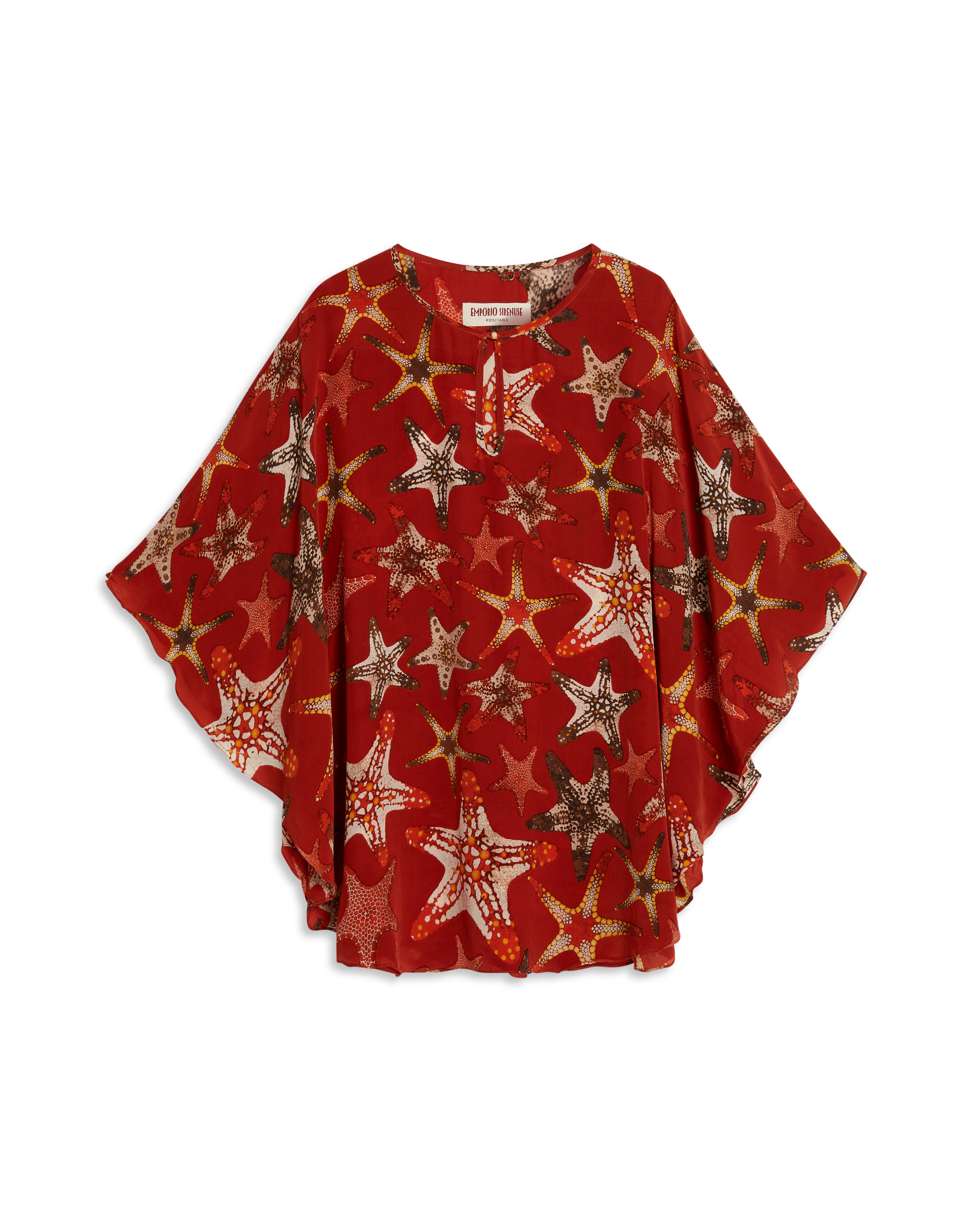 Himare Poncho In Starfish Print