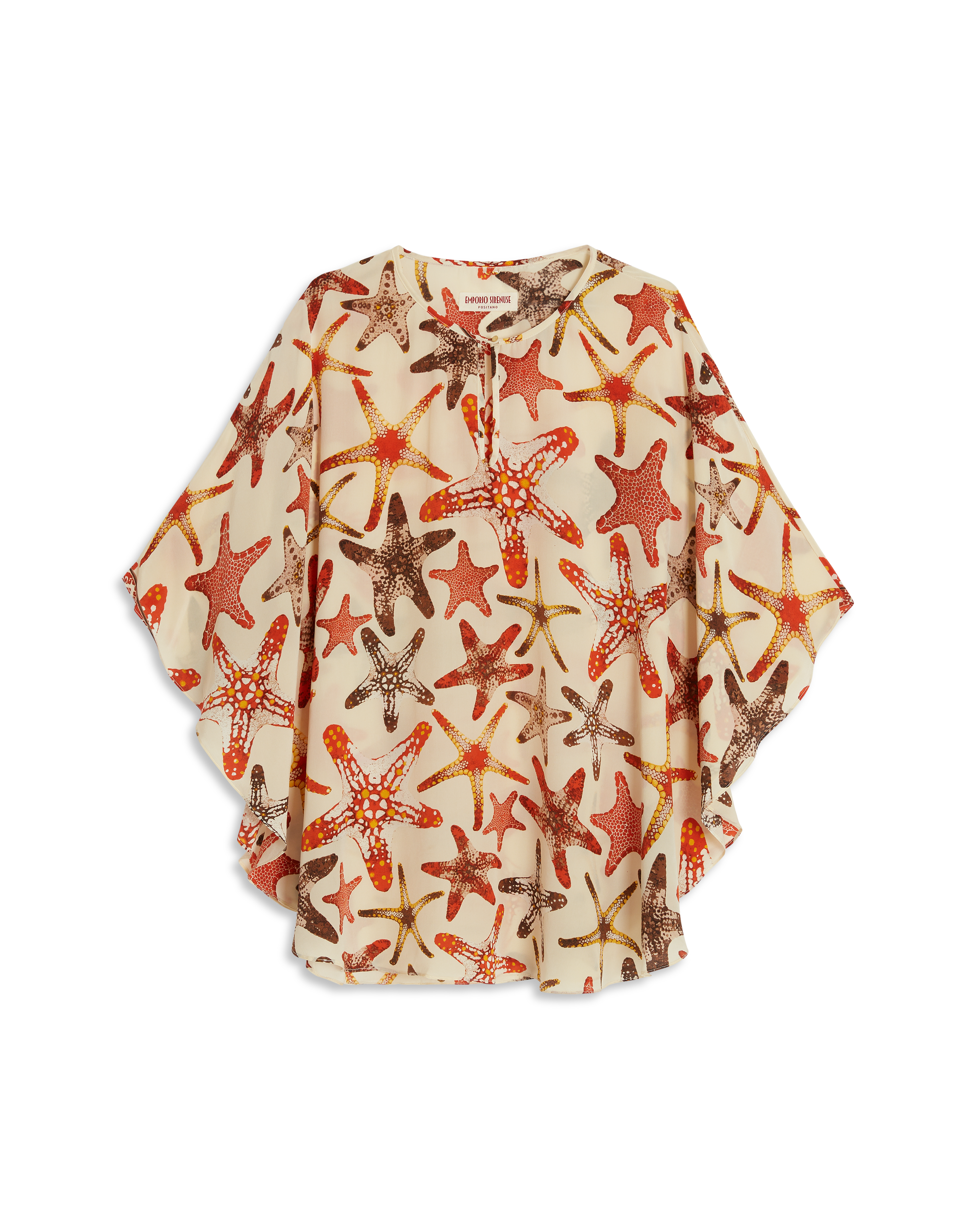 Himare Poncho In Starfish Print