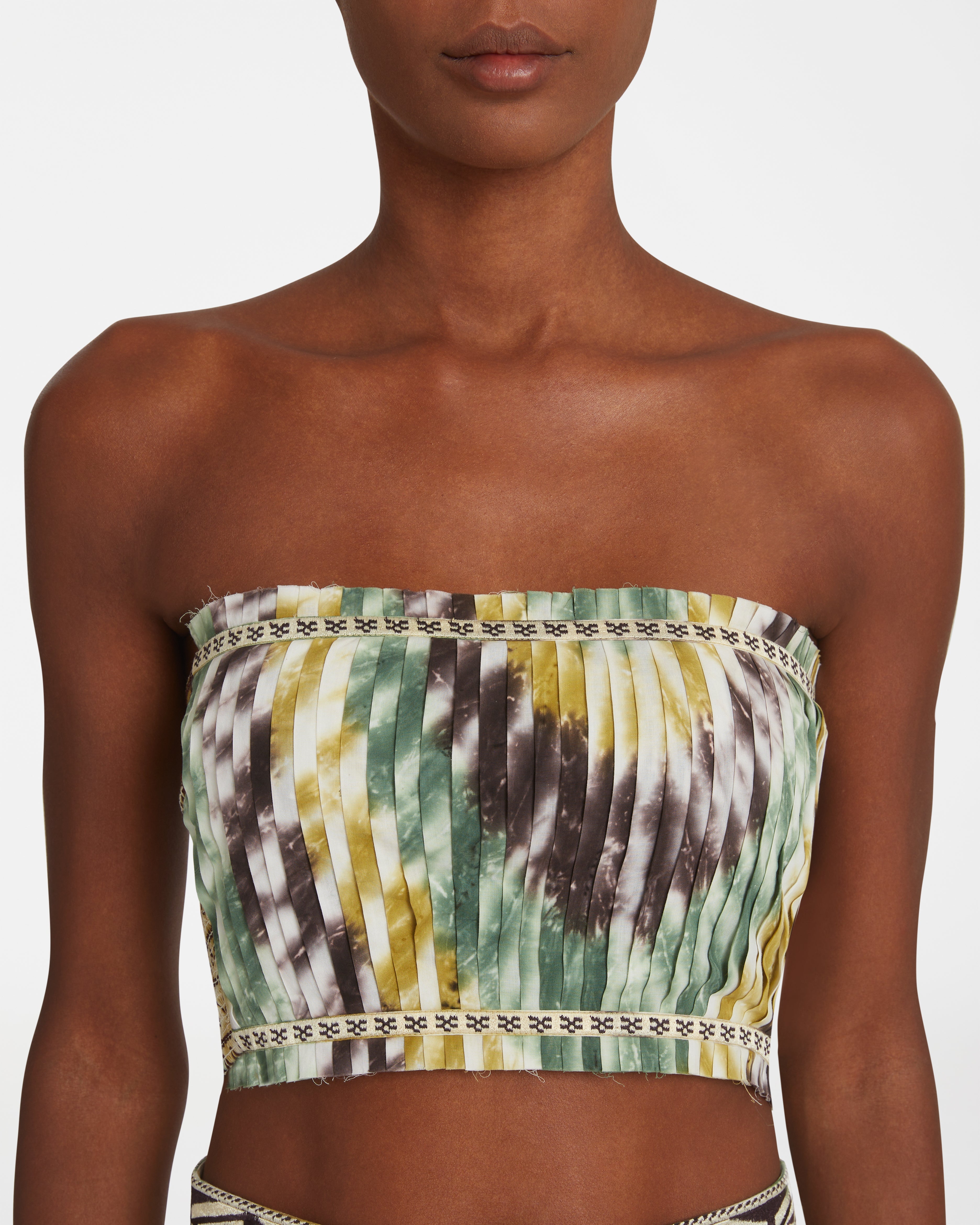 Flavia Top With Tie Dye Embroidery