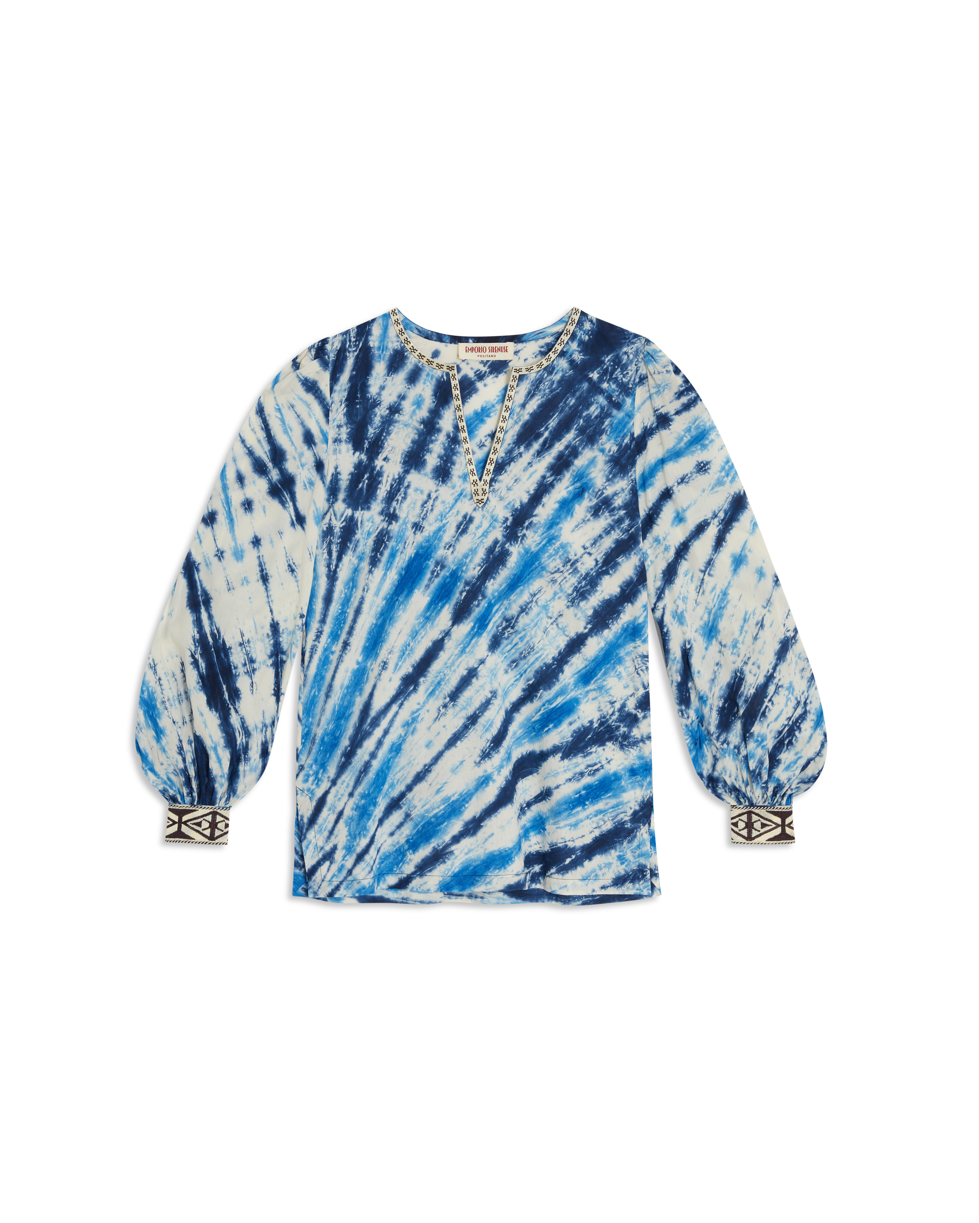 Tシャツ・カットソー LMC TIE DYE GW WINNER TEE blue 0LM23STS142BLU Men's Logo T-shirt with metallic effects | Blue | Diesel