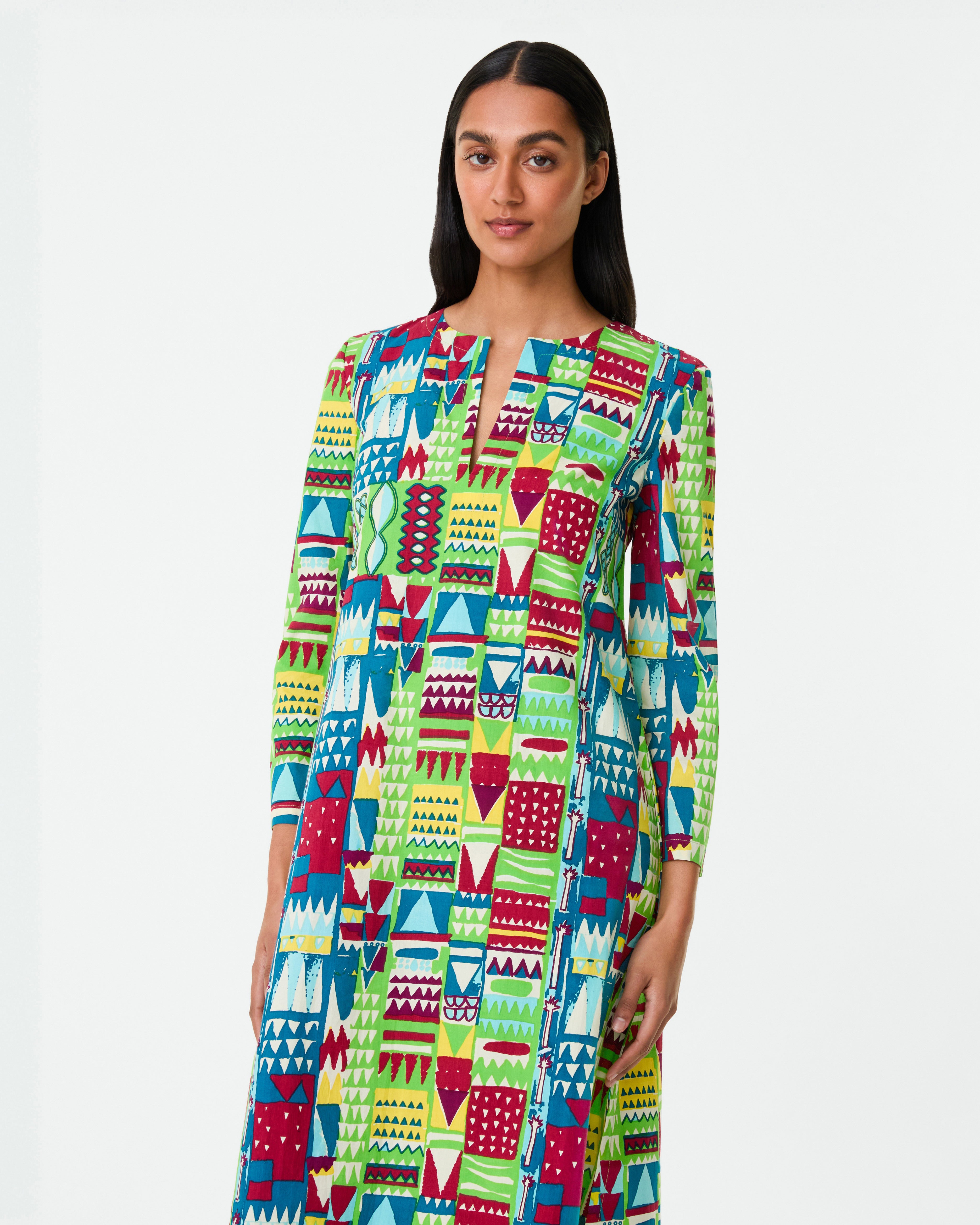 Giada Caftan in Afrika Print