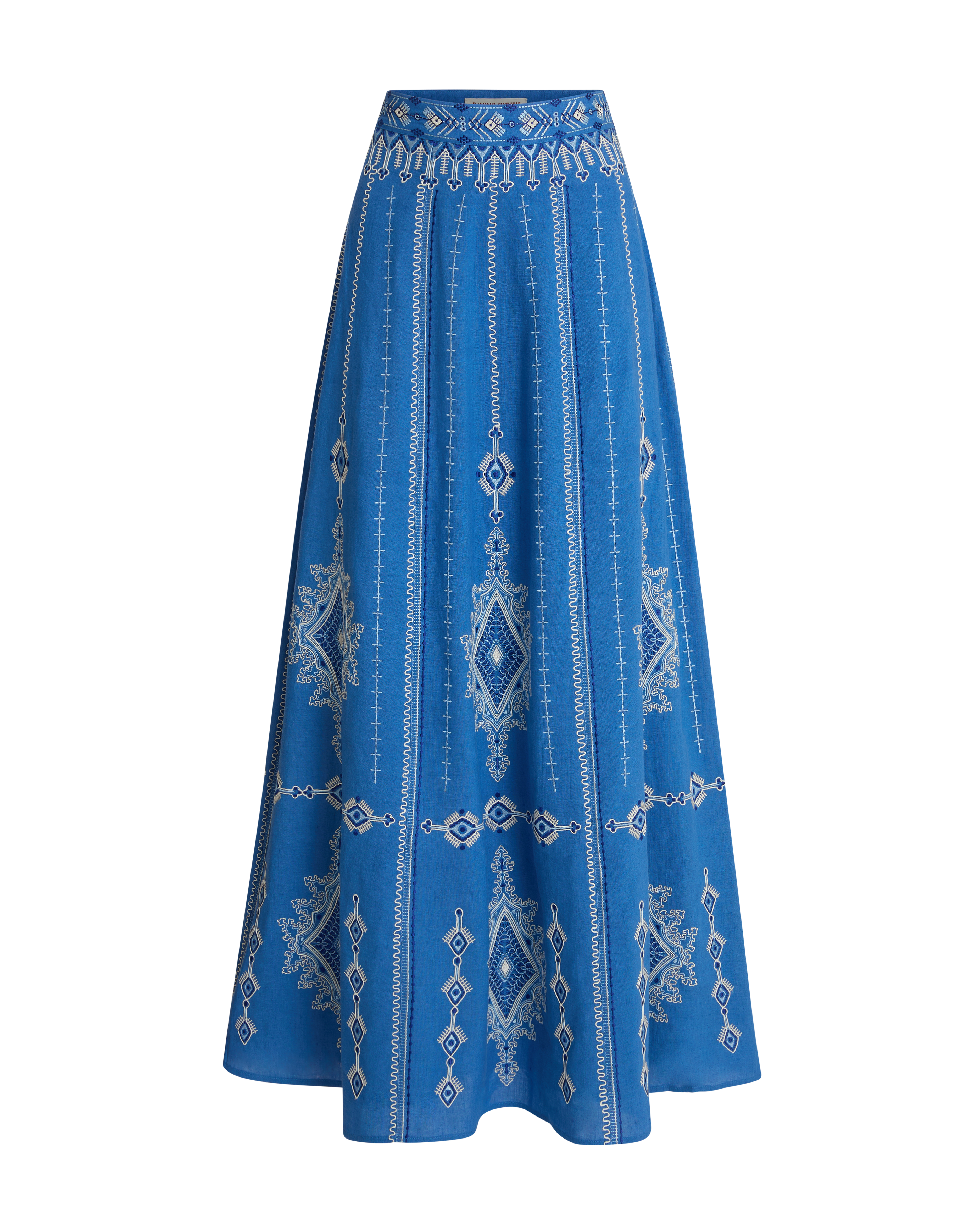 Camille Skirt with Astragal Embroidery