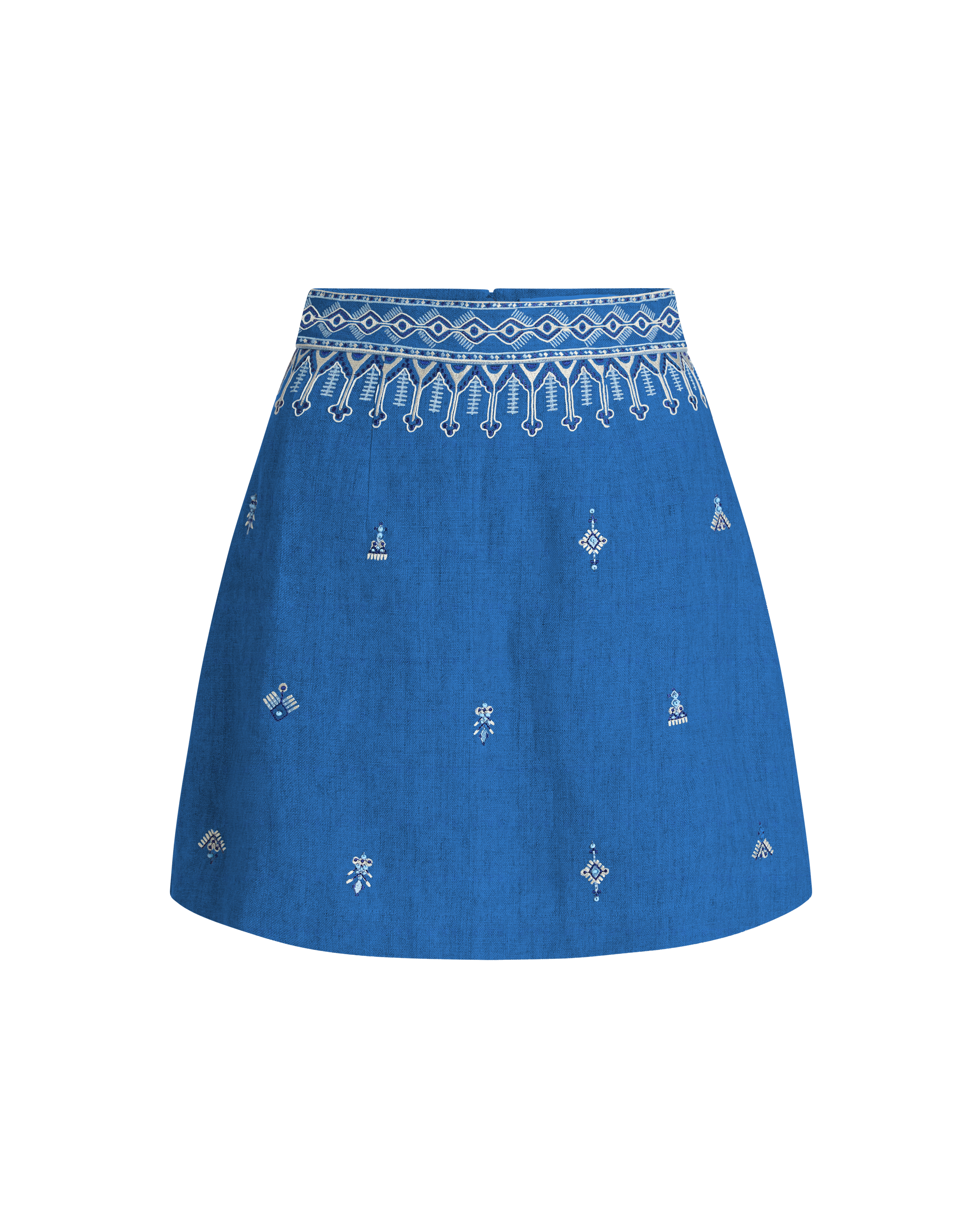 Giuliana Skirt With Astragal  Embroidery