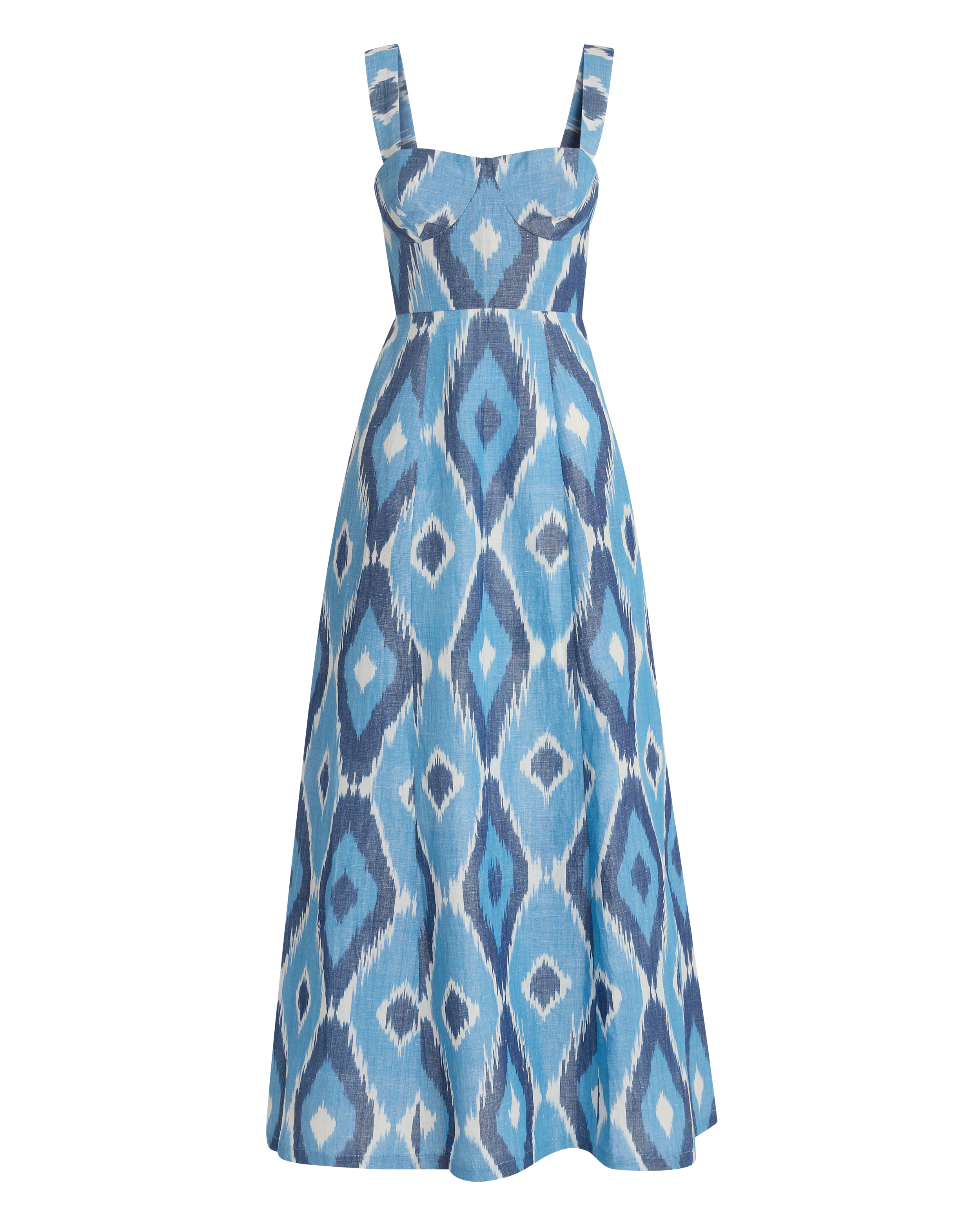 Azzurra Dress in Diamond Ikat